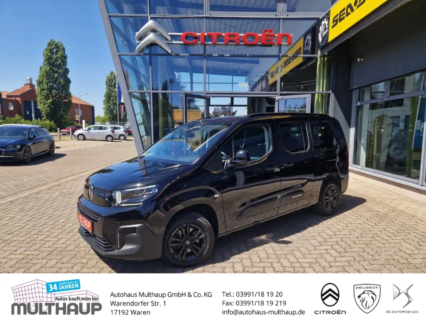 Citroen Berlingo Max XL BlueHDi 130 EAT8 LED LenkradHZG Zwart - 1