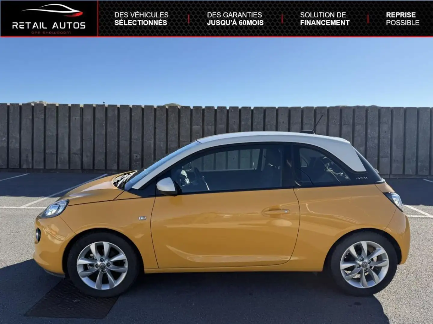 Opel Adam 1.4 Twinport 87ch Unlimited Start/Stop Jaune - 2