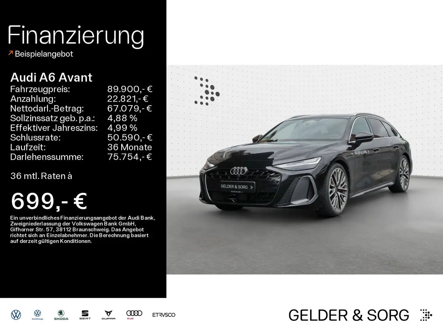 Audi A6 TFSI qu. S line *Matrix*B&O*Pano*HuD* Nero - 1