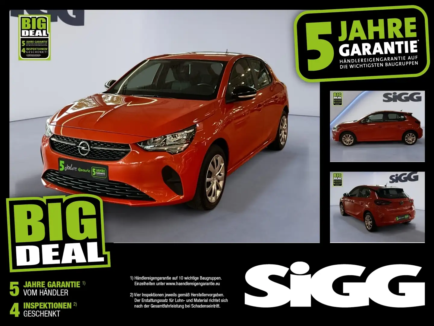 Opel Corsa F e Edition KlimaA PDC SHZ W-Pumpe Orange - 1