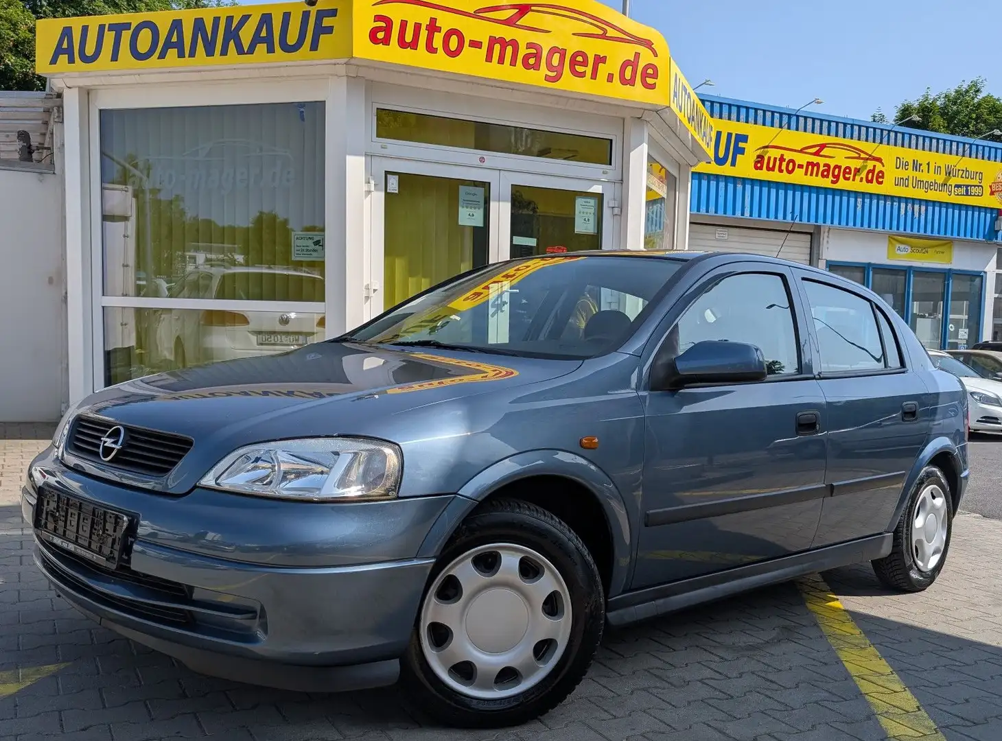 Opel Astra Lim 1.6 Automatik*1.Hd*TüvNeu*Rentner-Fzg* Blau - 1