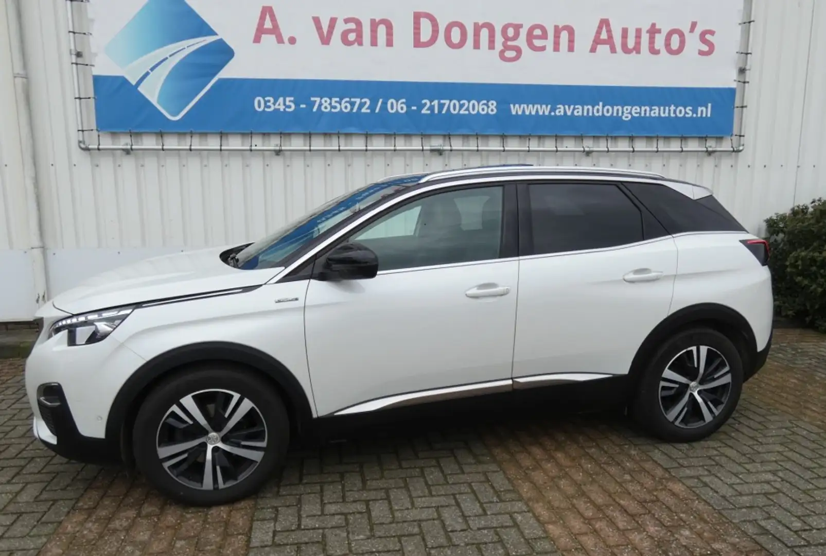 Peugeot 3008 1.6 E-THP GT LINE Automaat,360,Pano,Leer,Led,Trhaa Wit - 1