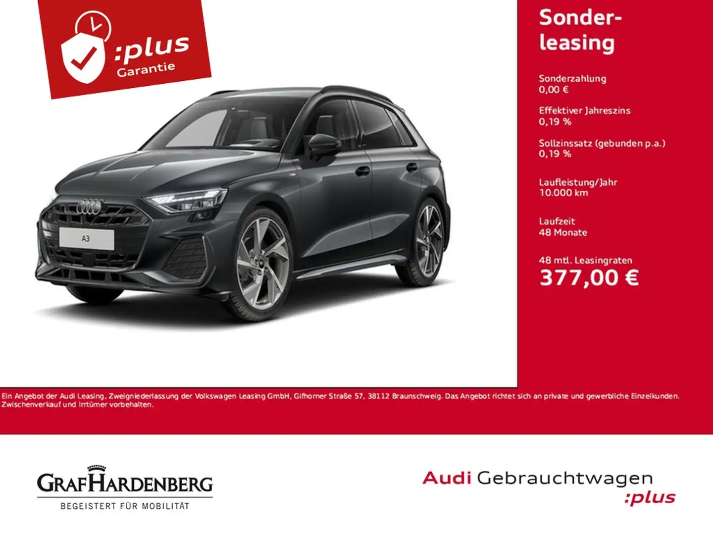 Audi A3 Sportback 35 TDI S line LED Navi HuD ACC AHK Grau - 1
