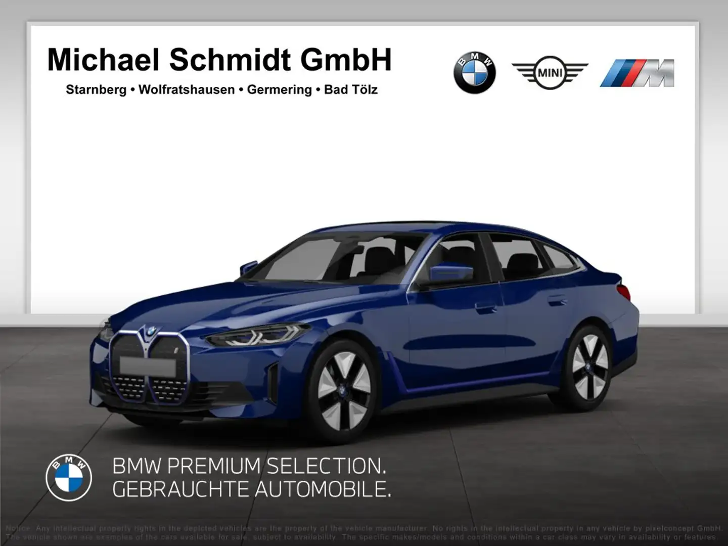 BMW i4 xDrive40 Gran Coupé 494€ netto/mtl.*M Sportpaket*1 Blau - 1