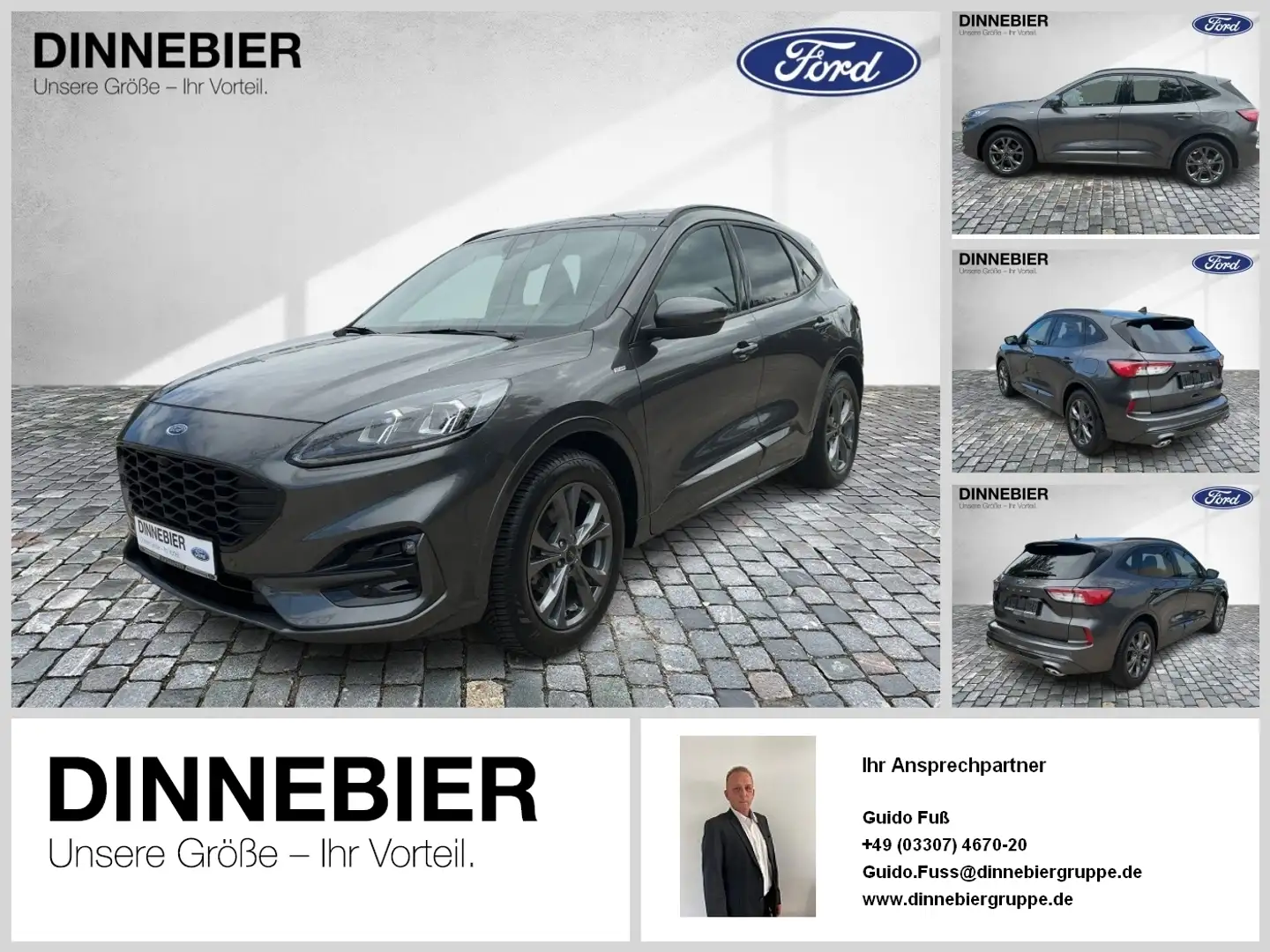 Ford Kuga ST-Line X LED+AHK+Kamera+Winterpaket Grigio - 1