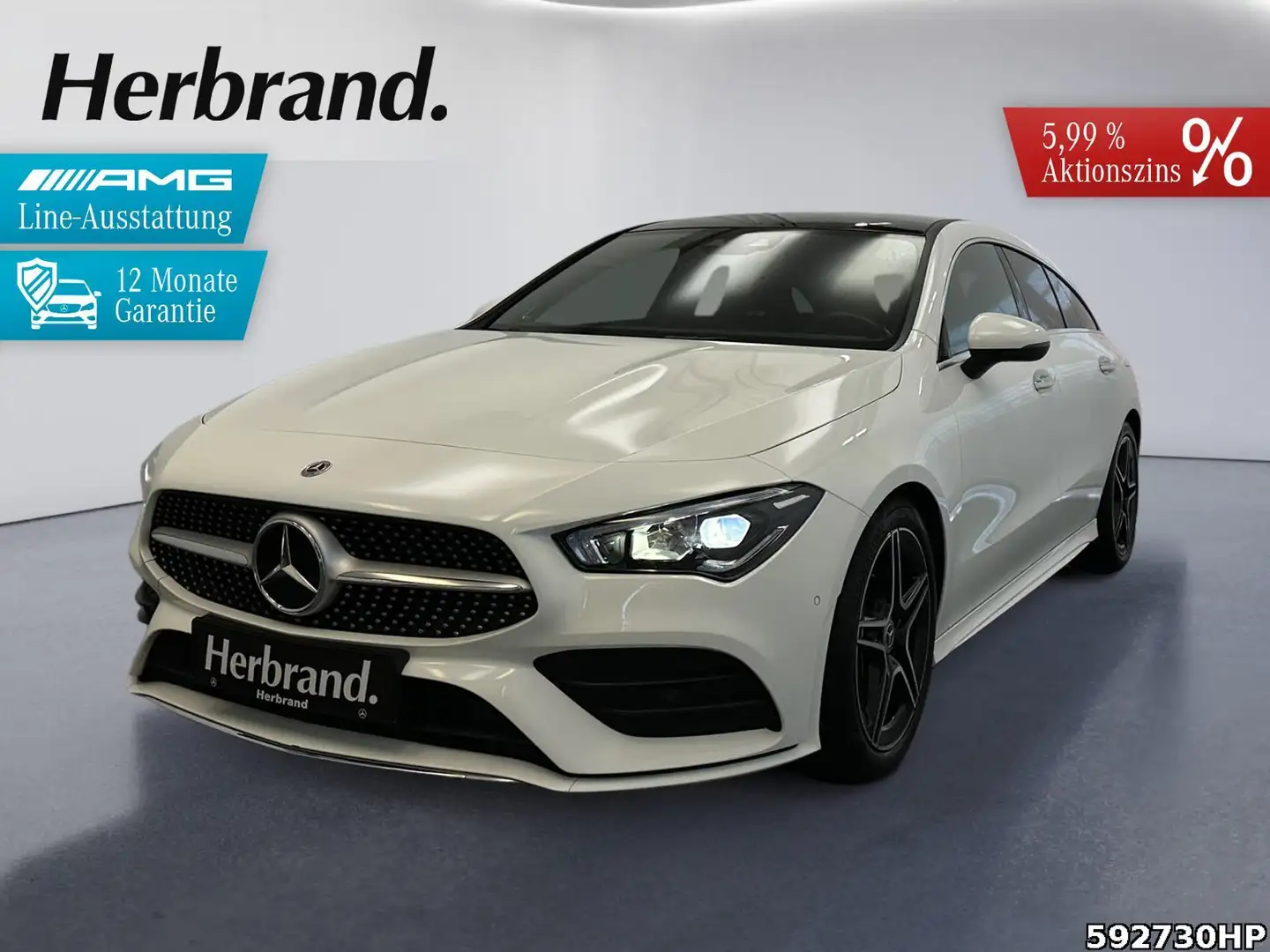 Mercedes-Benz CLA 200 AMG Line Burmester Pano. Weiß - 1