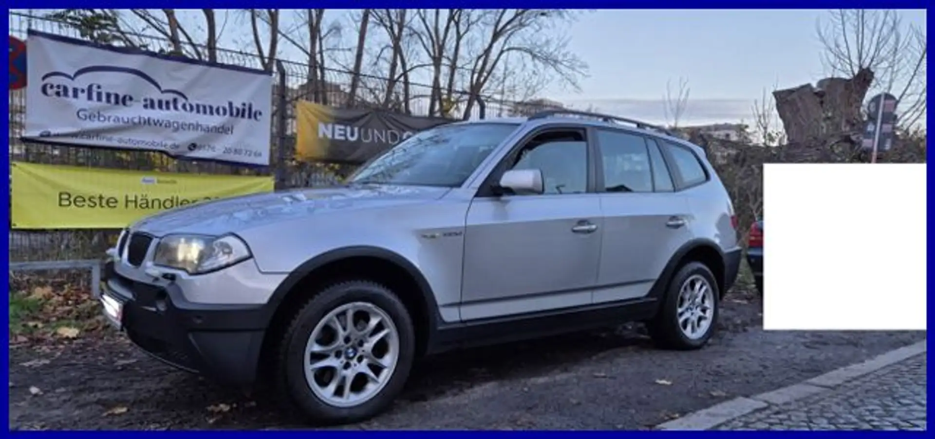 BMW X3 2.0d **163TKM**Allrad Leder Xenon PDC Allw. Argento - 1