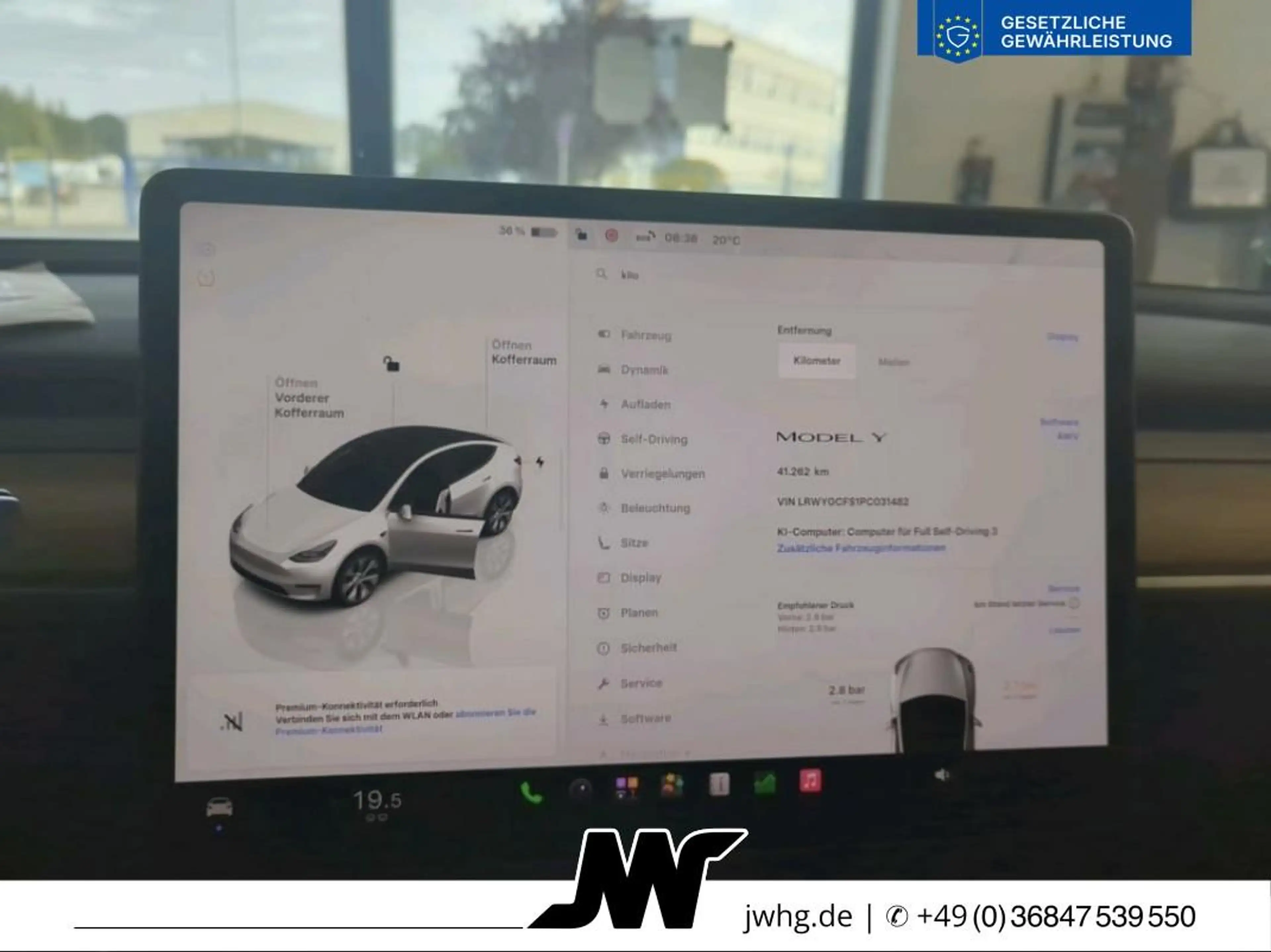 Tesla Model Y RWD|Autopilot3|Pano|Wärmepumpe|4xShz|ACC — photo 8