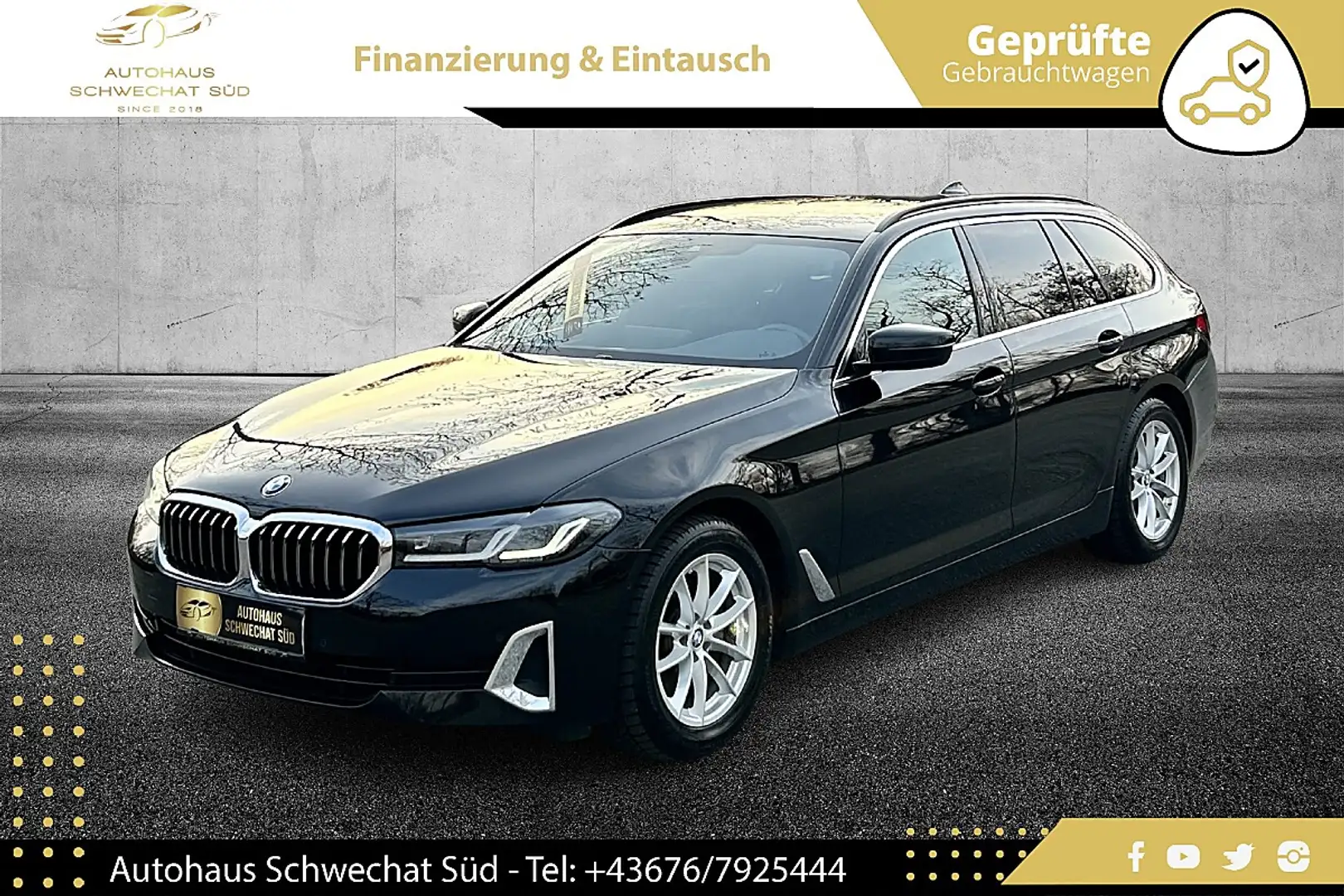 BMW 520 d 48 V Touring xDrive Aut. Luxury Line // FACEL... Schwarz - 2
