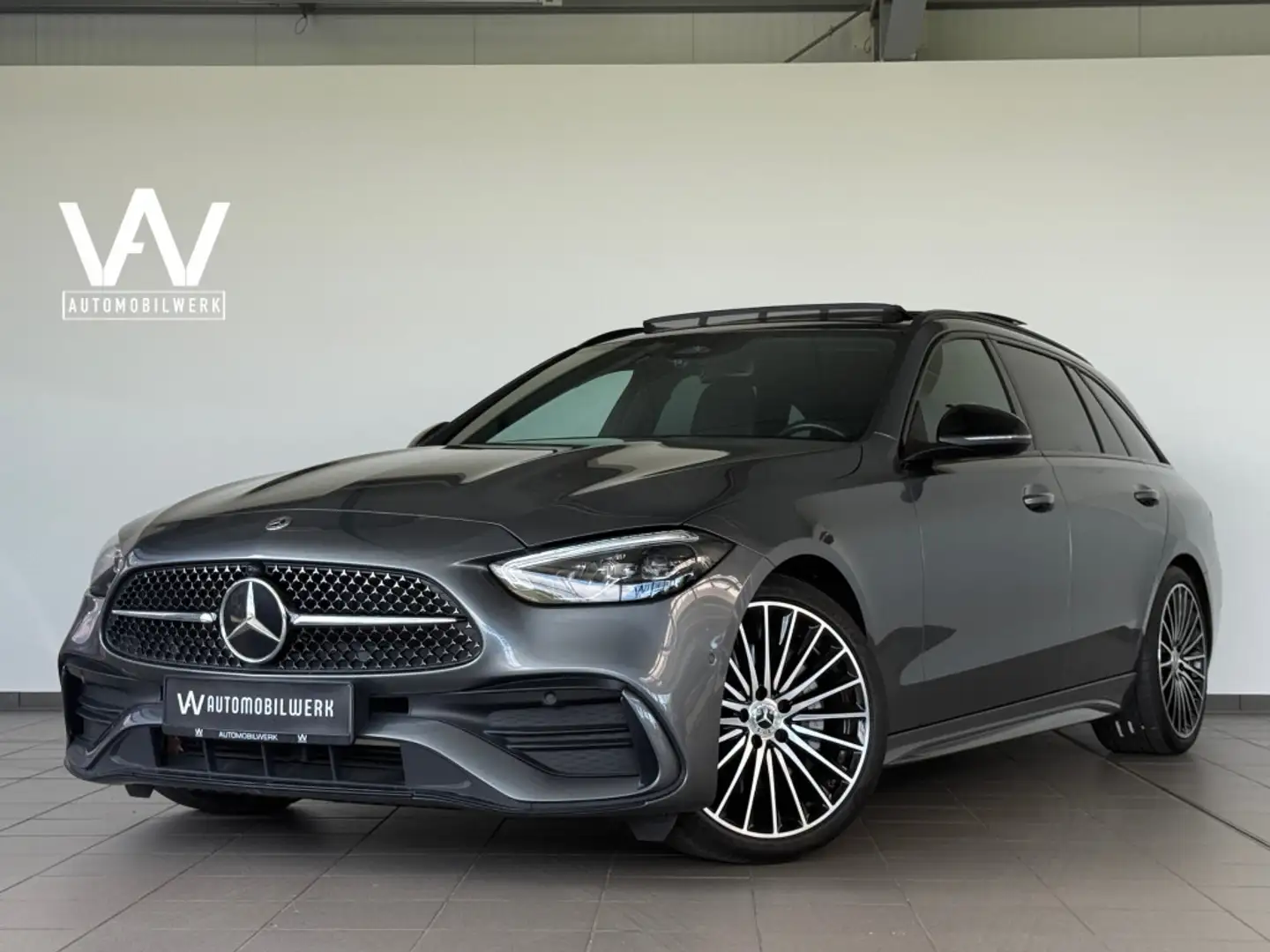 Mercedes-Benz C 300 T d |AMG |PANO |AHK |KAM |NAVI |LED |NIGHT Gris - 1