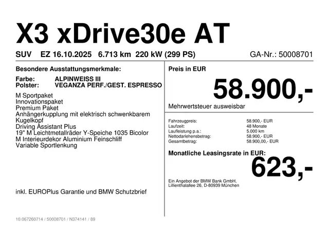BMW X3 view 2