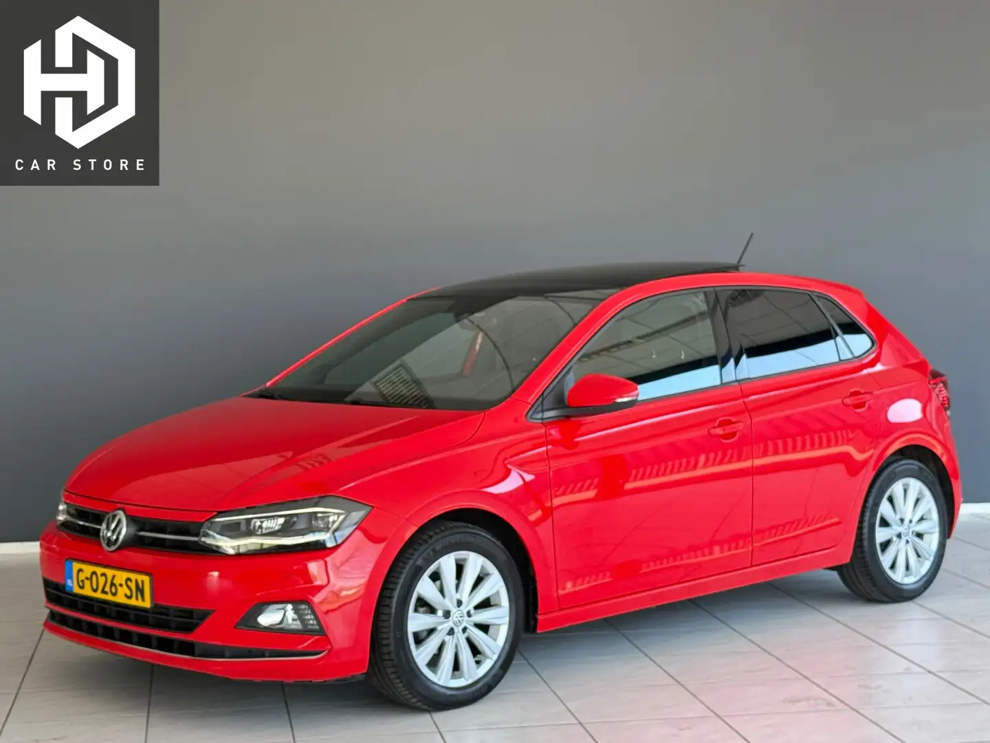 Volkswagen Polo 1.0 TSI DSG Highline Pano|ACC|CLIMA|Privacy glas Rouge - 1