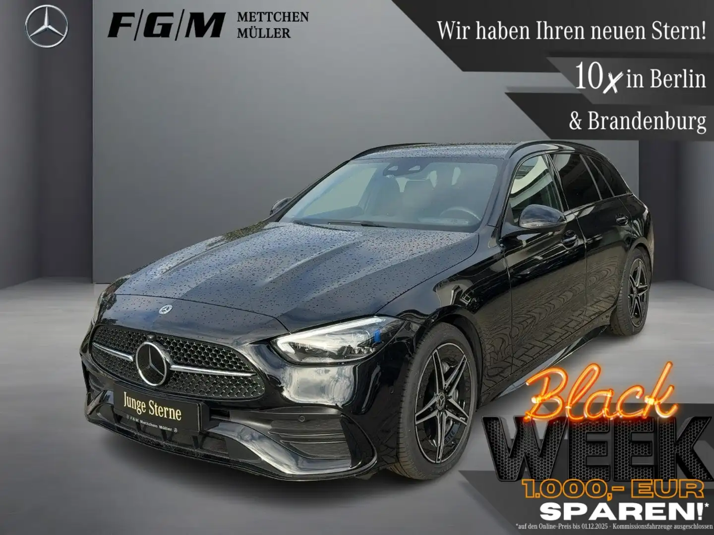 Mercedes-Benz C 220 T d AMG-Line DigiLight|TWA|Night|Sitzhz Schwarz - 1