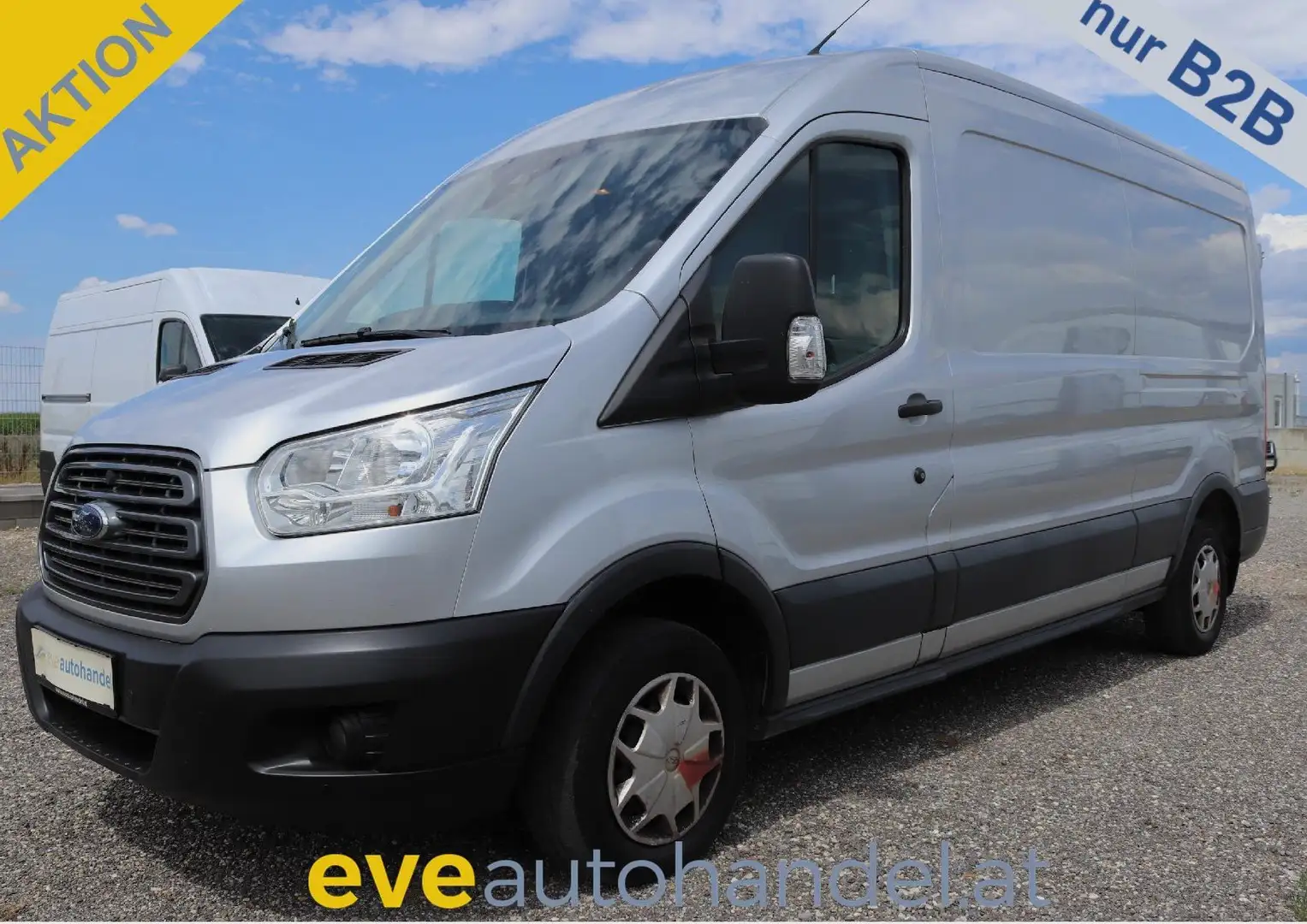 Ford Transit L3H2 Kasten 2,0 NAVI TEL TEMP KLIMA Parksens. Silber - 1