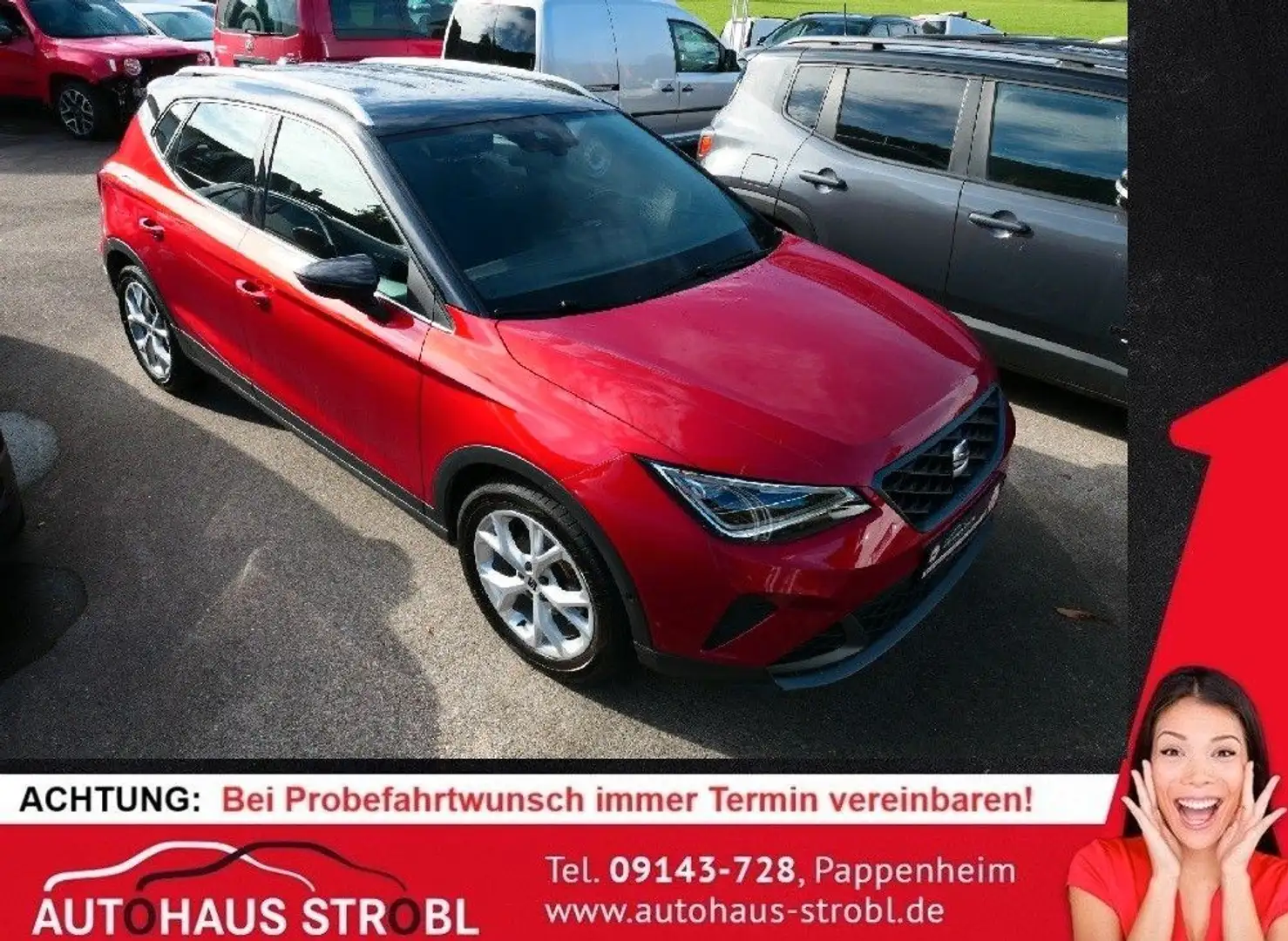 SEAT Arona FR 1,5 TSI Mirror-Link/AHK/Parkl.assis/LED Rot - 1