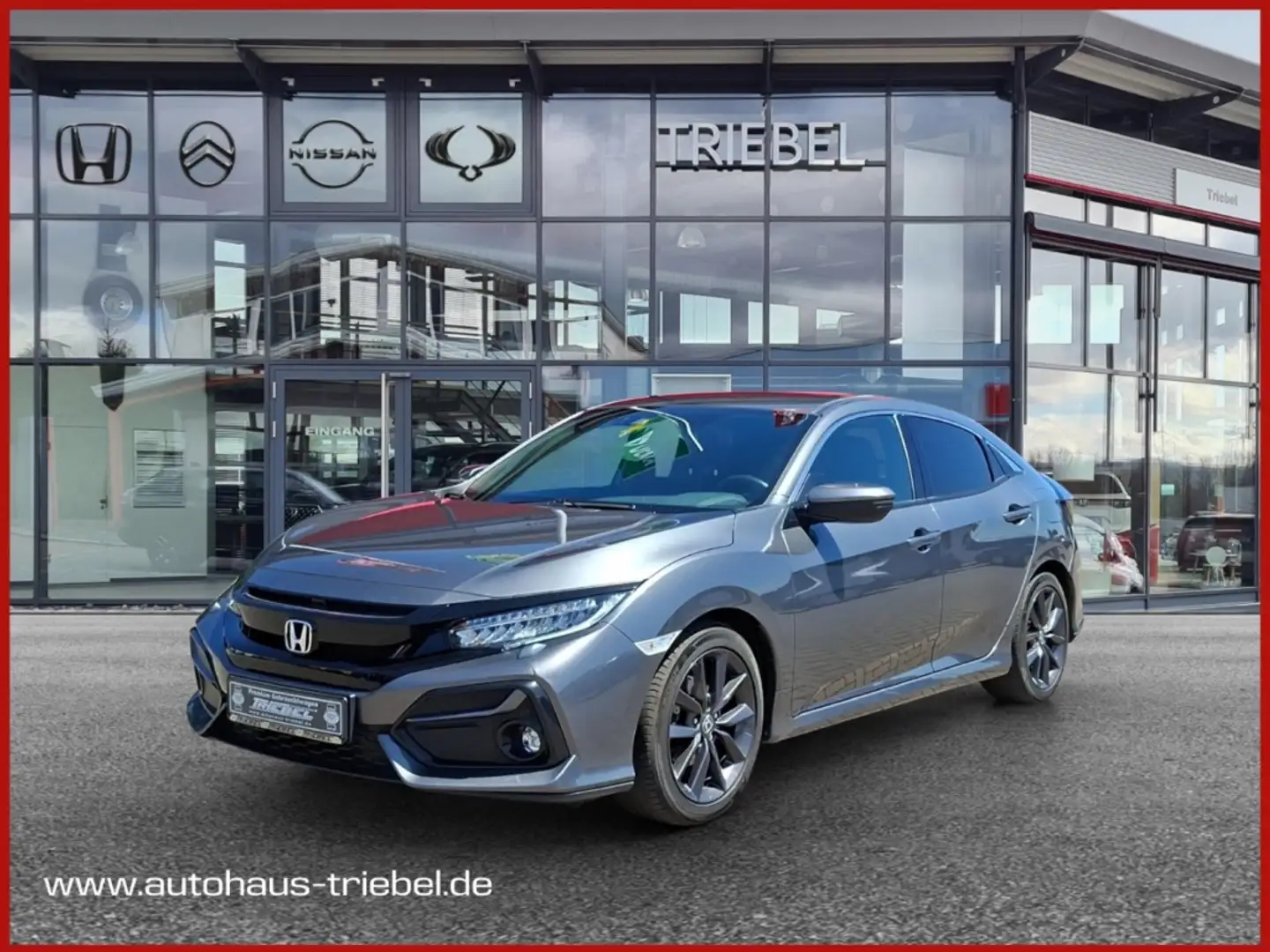 Honda Civic Elegance 1.0 V-TEC °LED°Navi°SHZ°PDC°ACC° Gris - 1