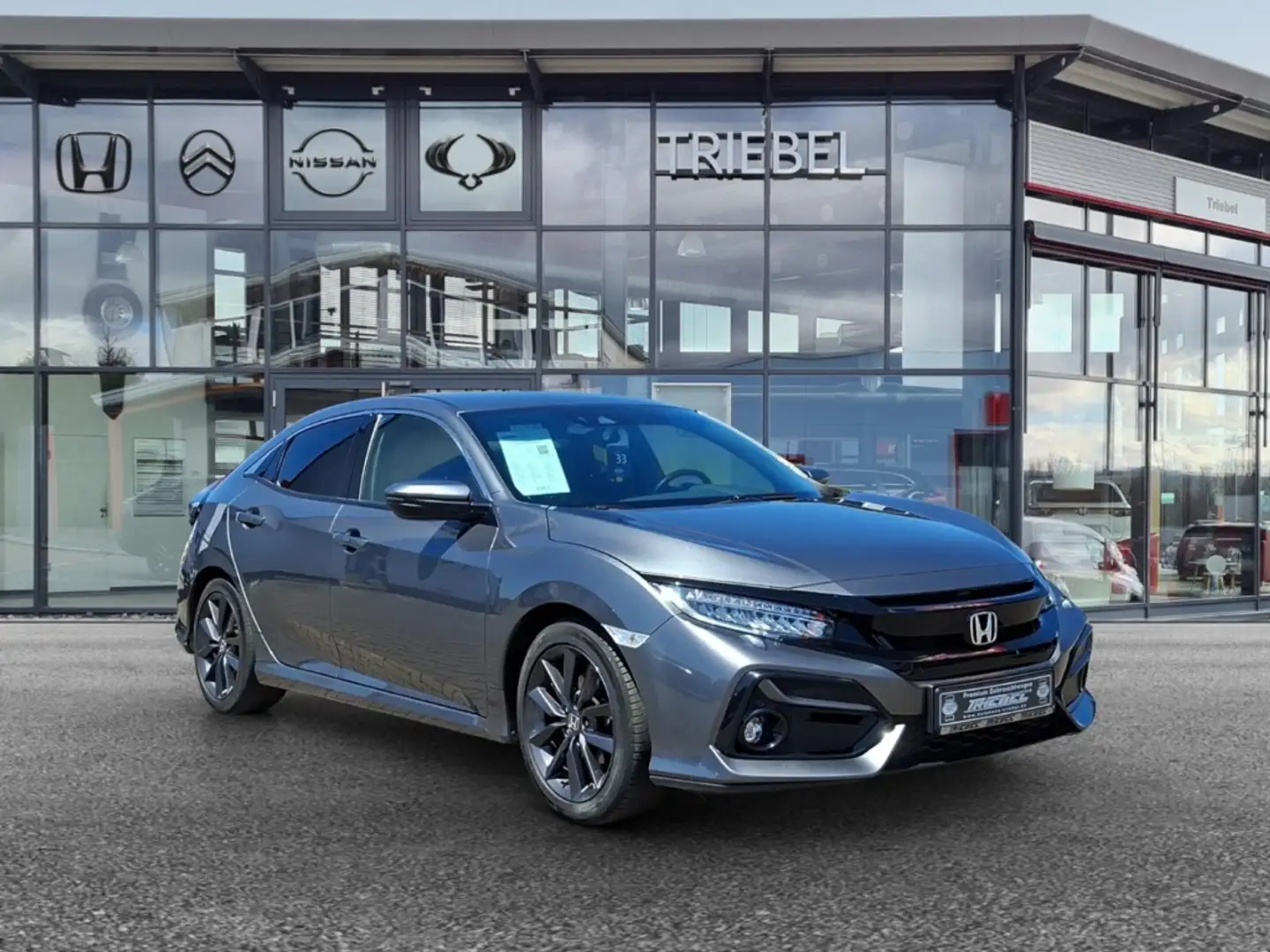 Honda Civic Elegance 1.0 V-TEC °LED°Navi°SHZ°PDC°ACC° Gris - 2