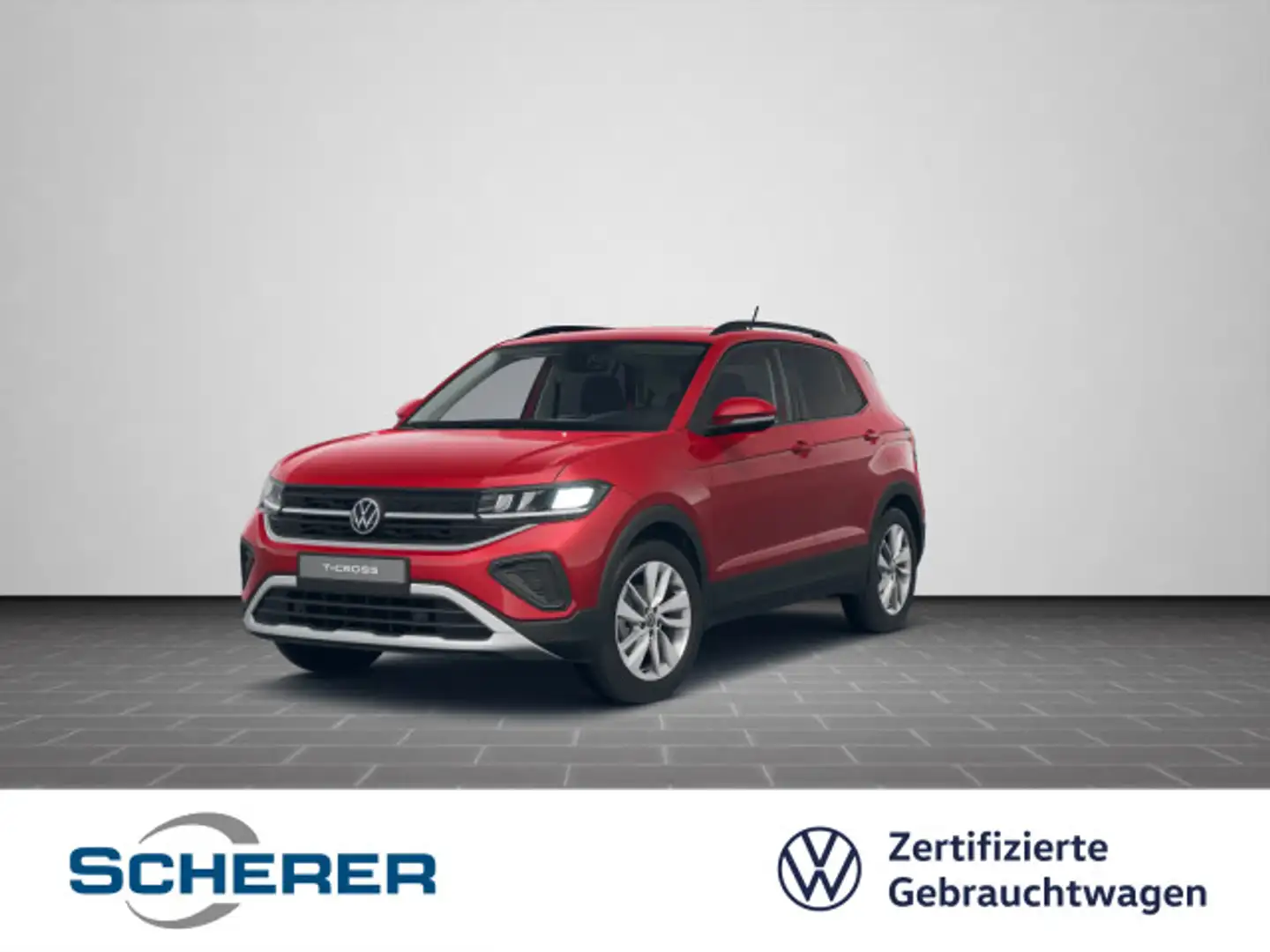 Volkswagen T-Cross 1.0 TSI, SHZ, RFK, LICHT+SICHT, KEYLESSA Rot - 1