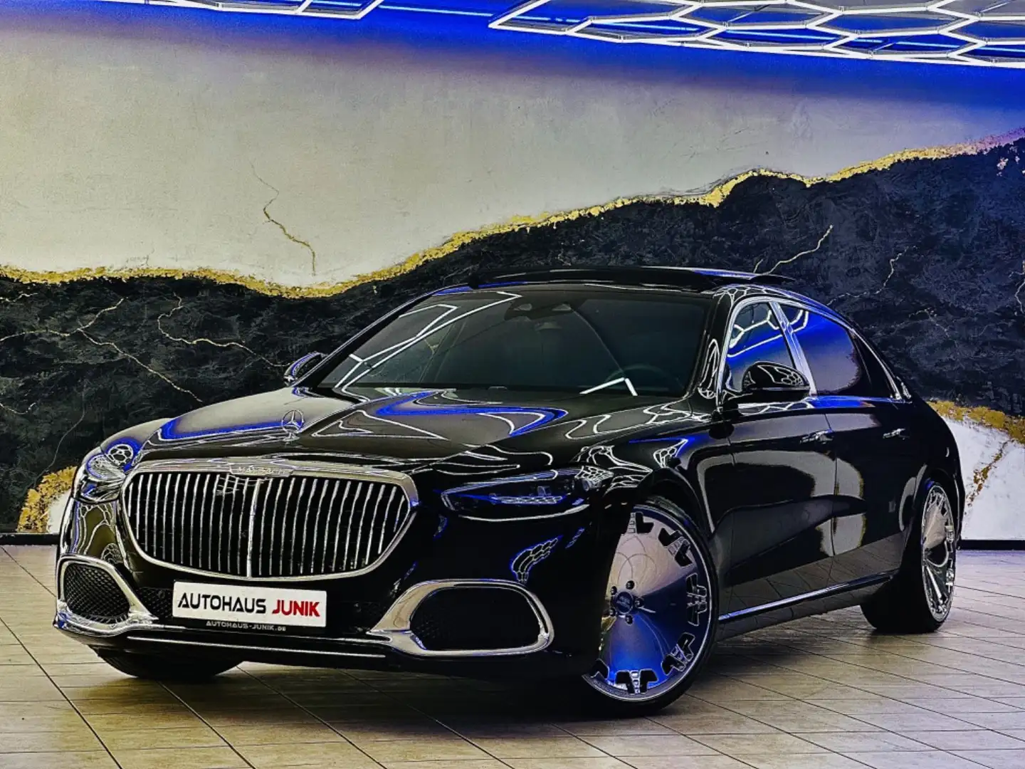 Mercedes-Benz S 580 Maybach Lang-22-Zoll-Voll-1.Hand Noir - 2