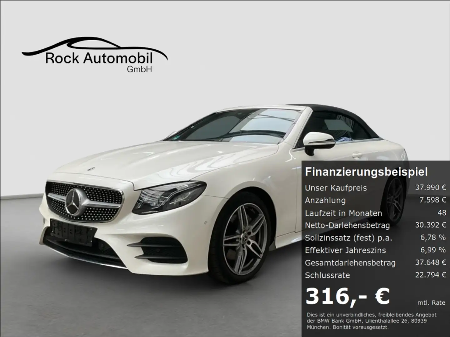 Mercedes-Benz E 200 9G AMG Line Cabrio AIR SCARF *Garantie* Beyaz - 1