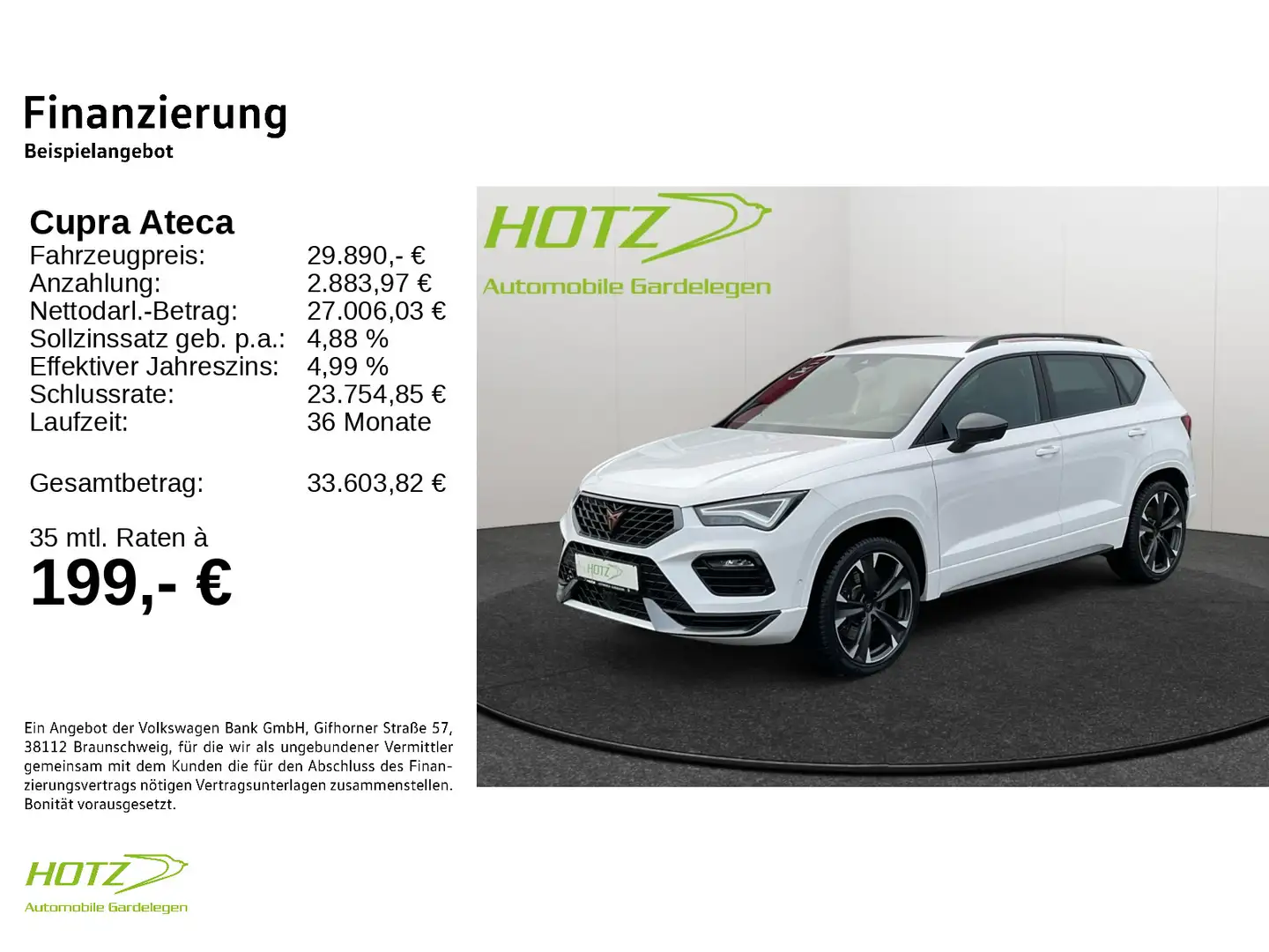 CUPRA Ateca 2.0 TSI VZ 4Drive PDC/LED/KAMERA Bílá - 2