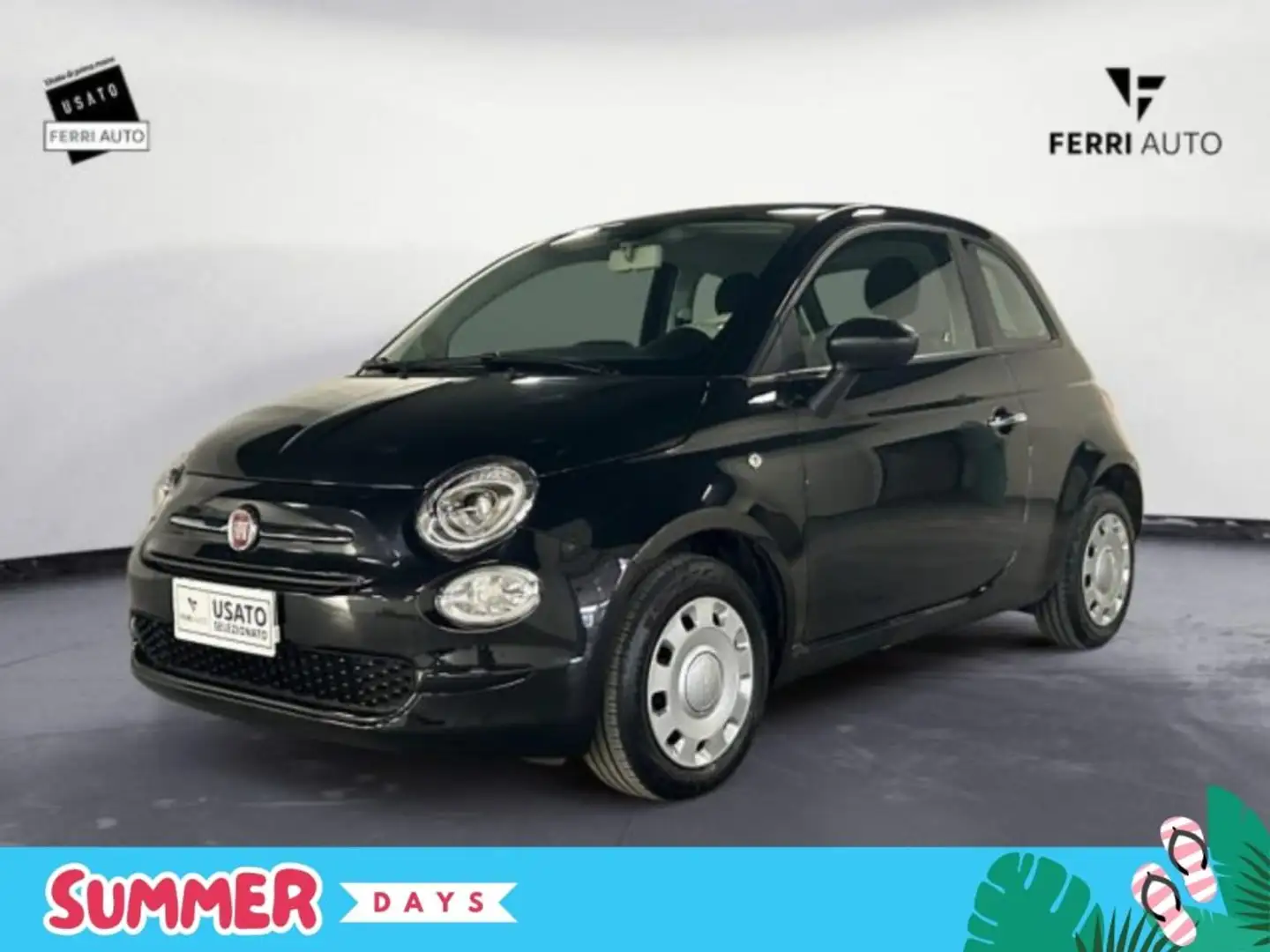 Fiat 500 1.0 Hybrid Nero - 1