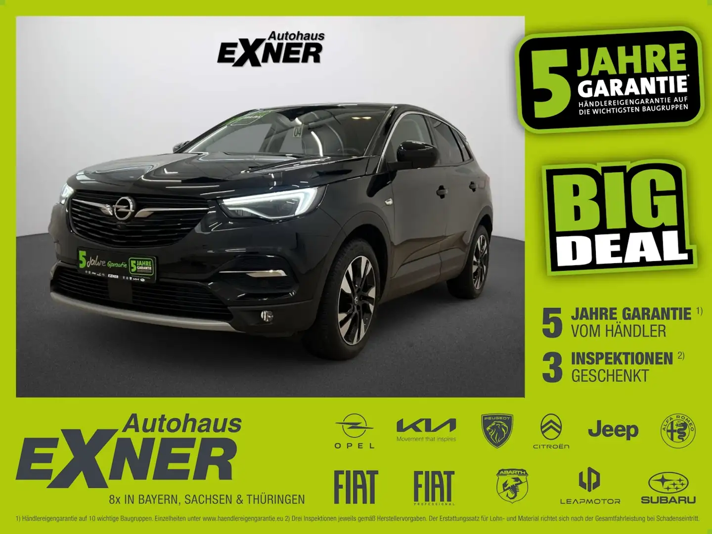 Opel Grandland X 1.5D BUSINESS ELEGANCE *AHK*Navi*LED Schwarz - 1