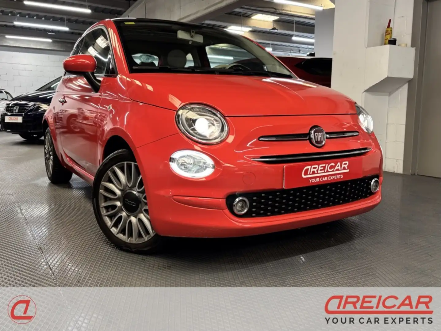 Fiat 500 1.2 Lounge Rouge - 1