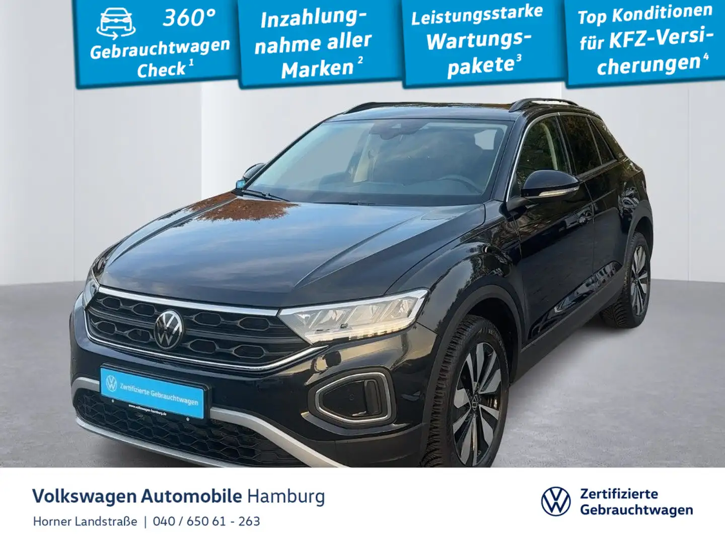 Volkswagen T-Roc Goal 1.0 TSI Sitzheizung Einparkhilfe LED Schwarz - 1