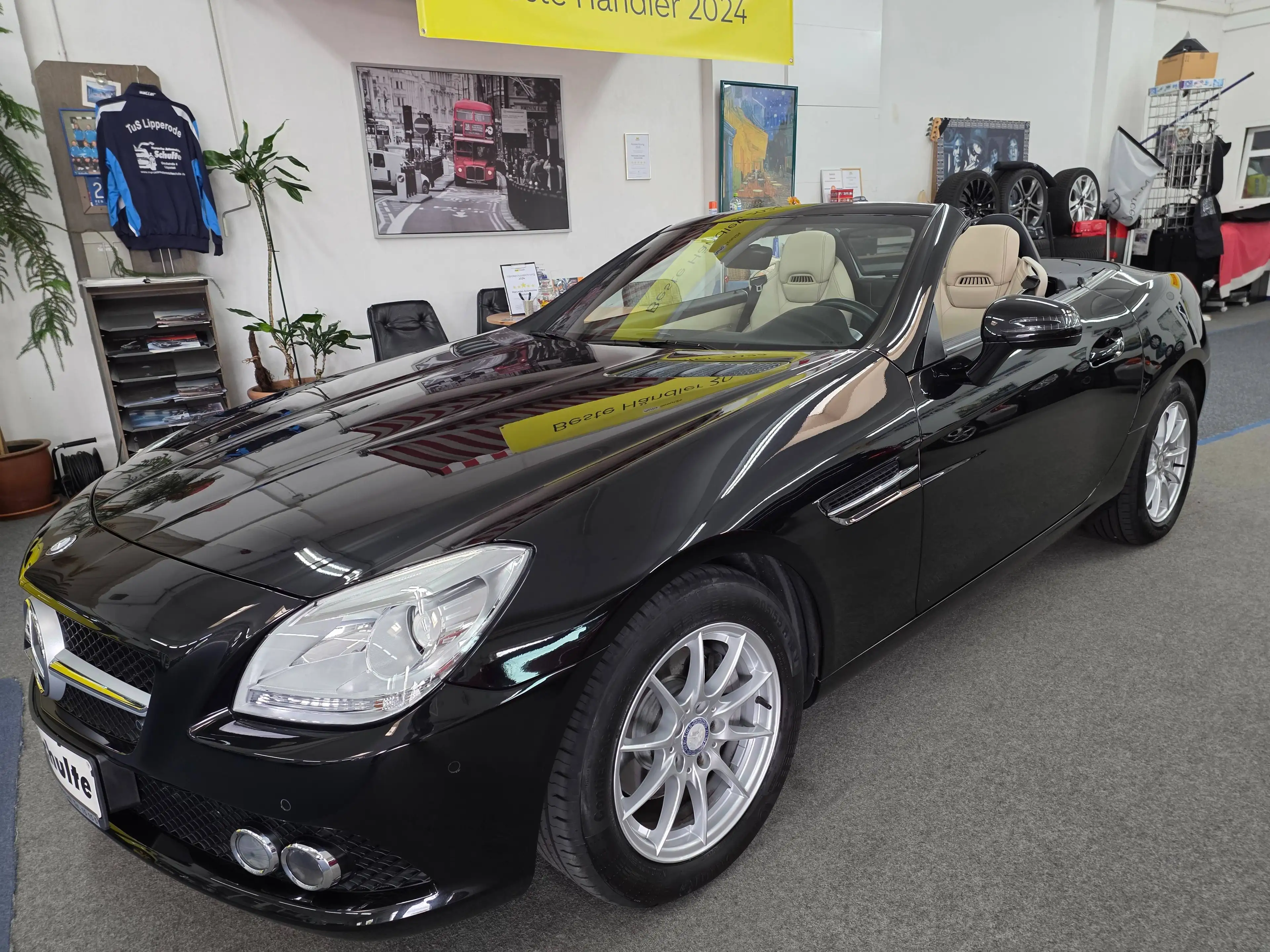 Mercedes-Benz SLK 200 SLK-Klasse BlueEFF. Klima,Leder,Airscarf,Navi,PTS,Tempo,Shz,Panoramadach