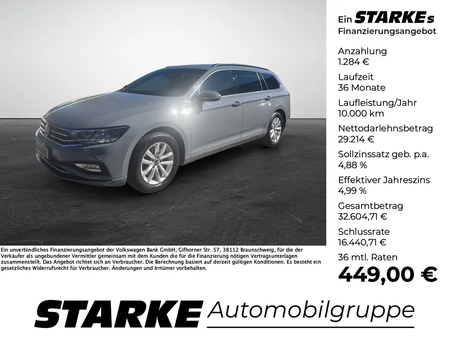 Volkswagen Passat Variant 2.0 TDI DSG Business Grau - 1
