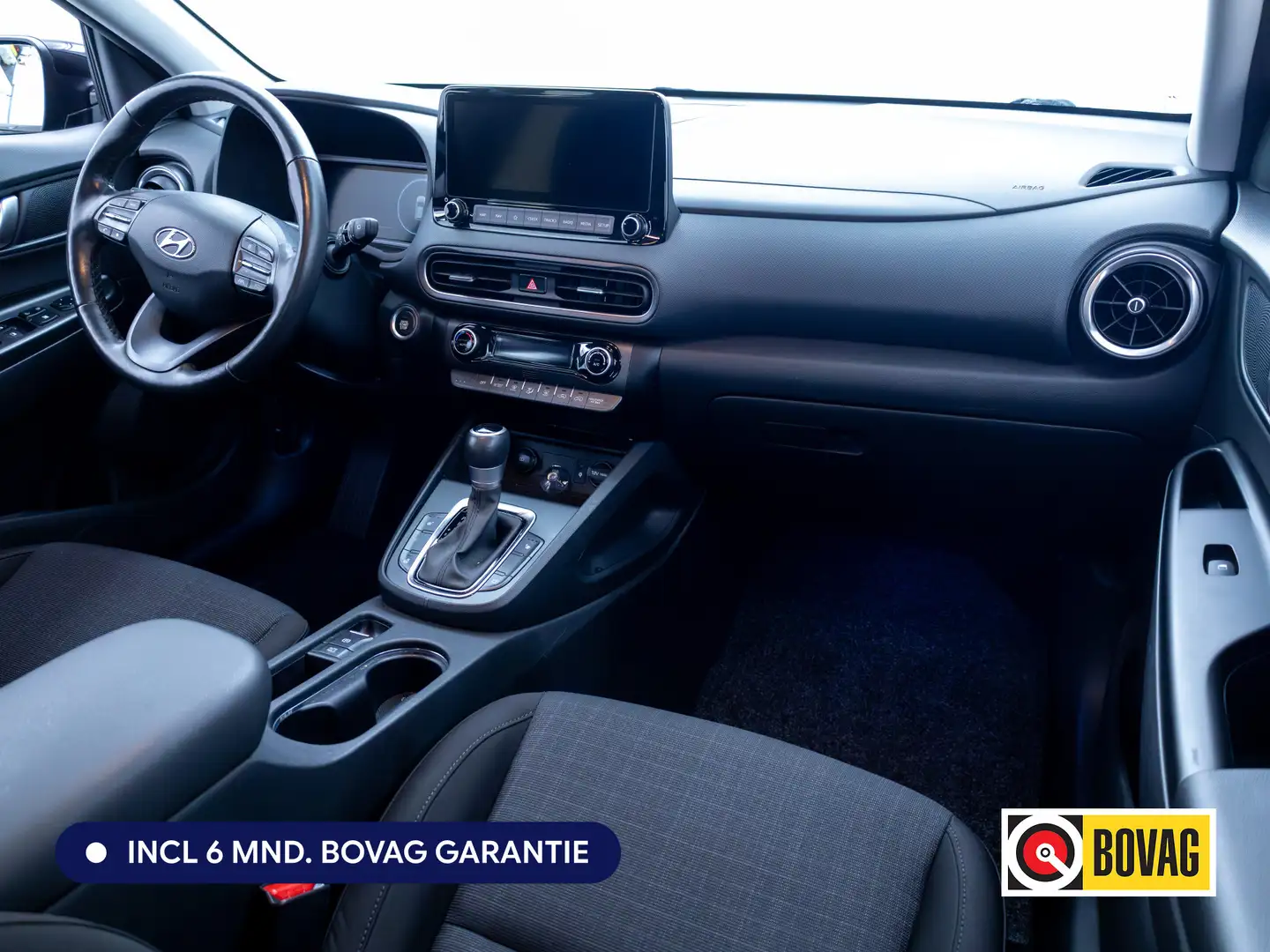 Hyundai KONA 1.6 GDI HEV Premium 142 PK | Stoel- & stuurverwarm Schwarz - 2