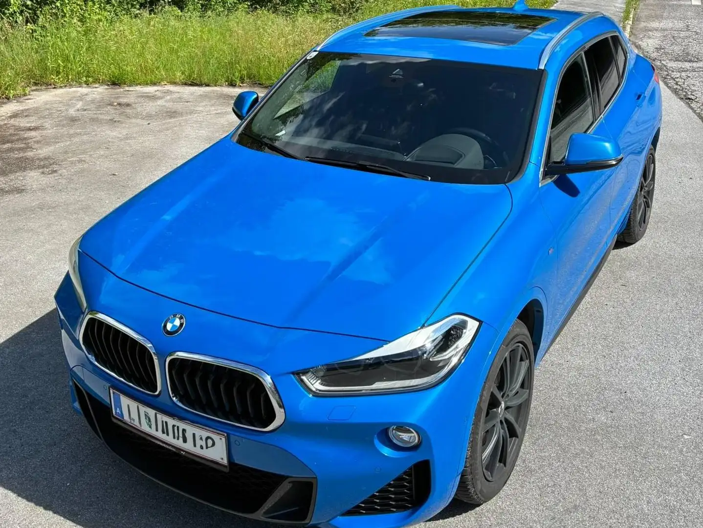 BMW X2 X2 xDrive20d Aut. M-Sport, VOLL! Pano, HUD, HK, Leder, Gestik, Abstandstempomat Blau - 2