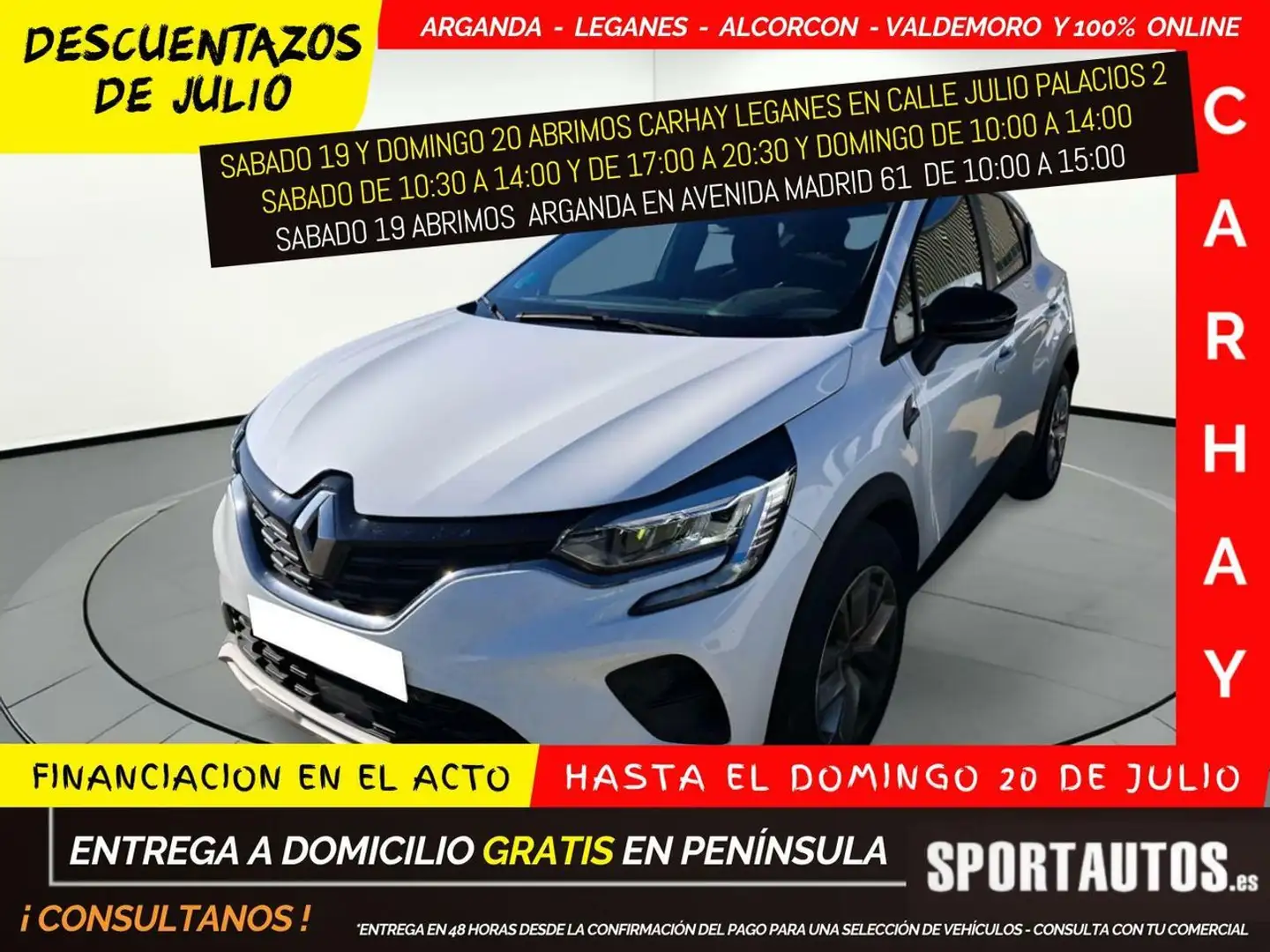 Renault Captur TCe Intens 67kW Blanc - 1