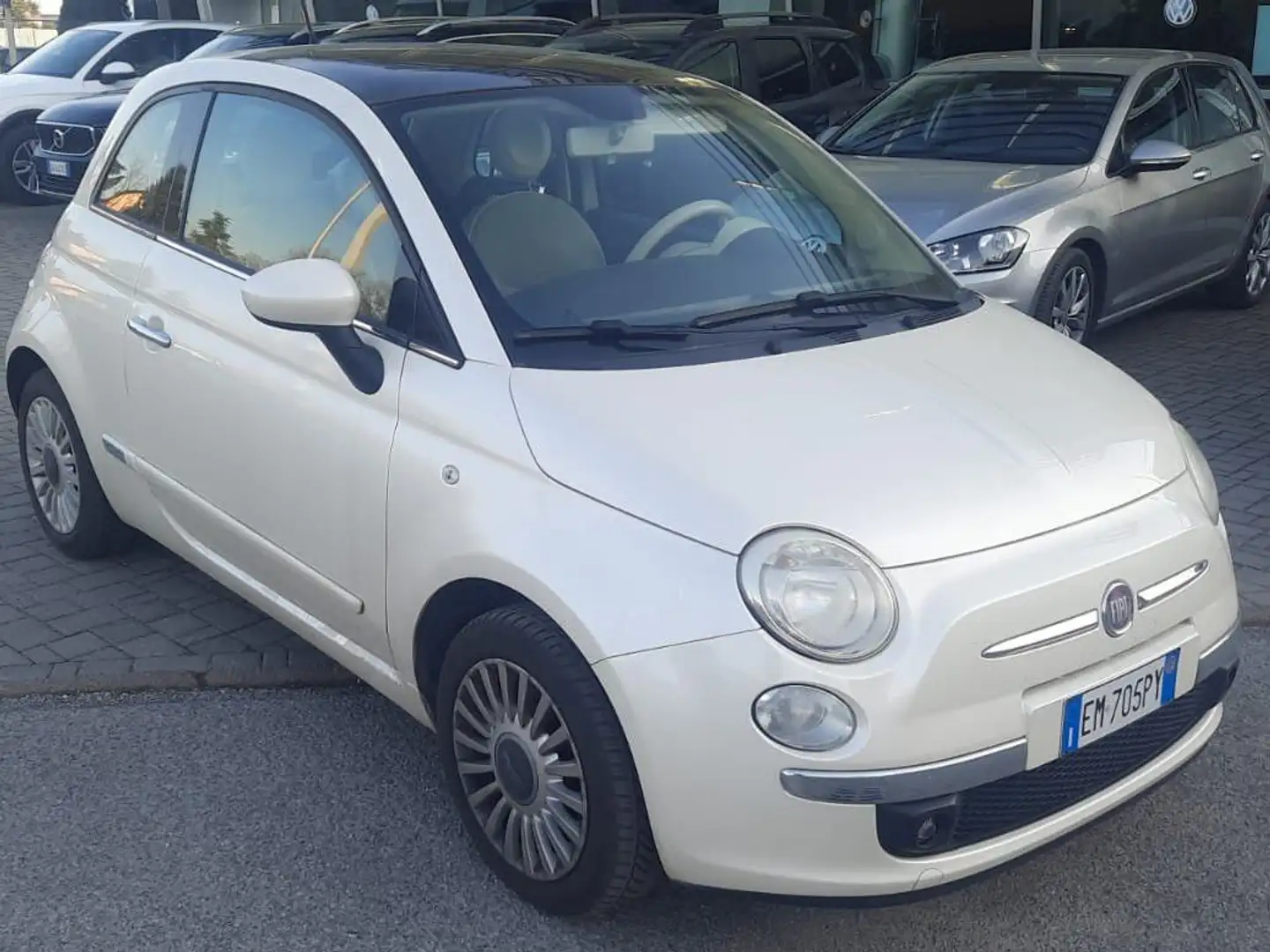 Fiat 500 1.2 Lounge 69cv GPL Wit - 2