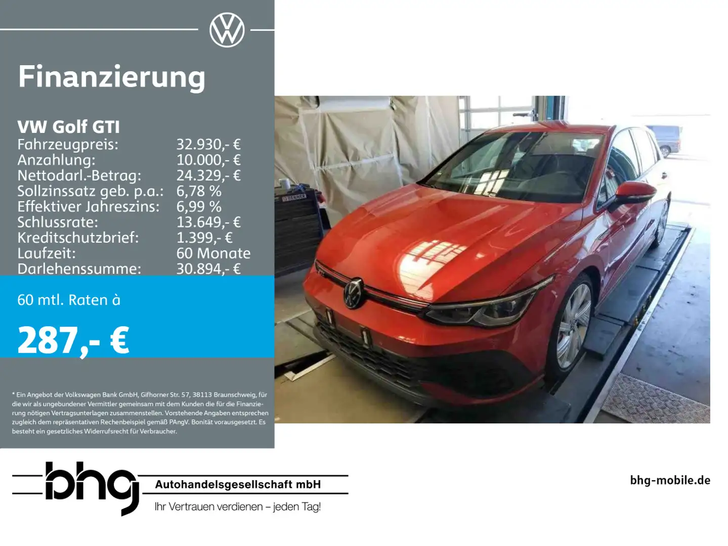 Volkswagen Golf GTI Clubsport 2.0 TSI DSG CARPLAY SHZ PDC A Rot - 1