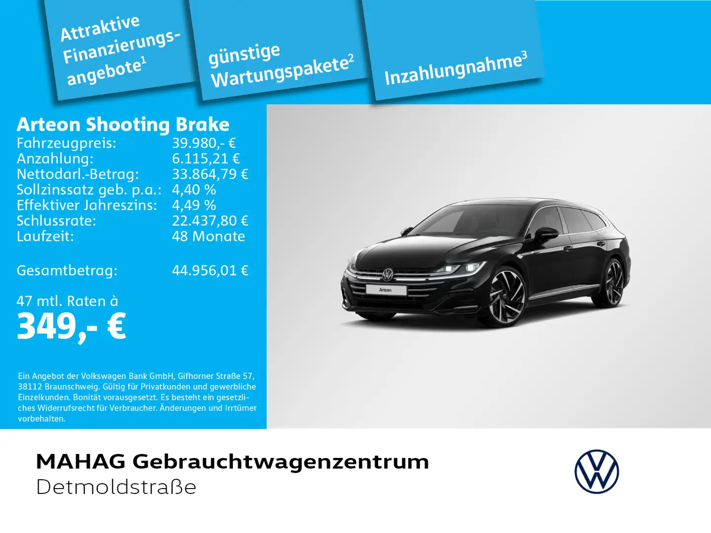 Volkswagen Arteon 2.0 TSI R-Line AHK Leder Q Noir - 1