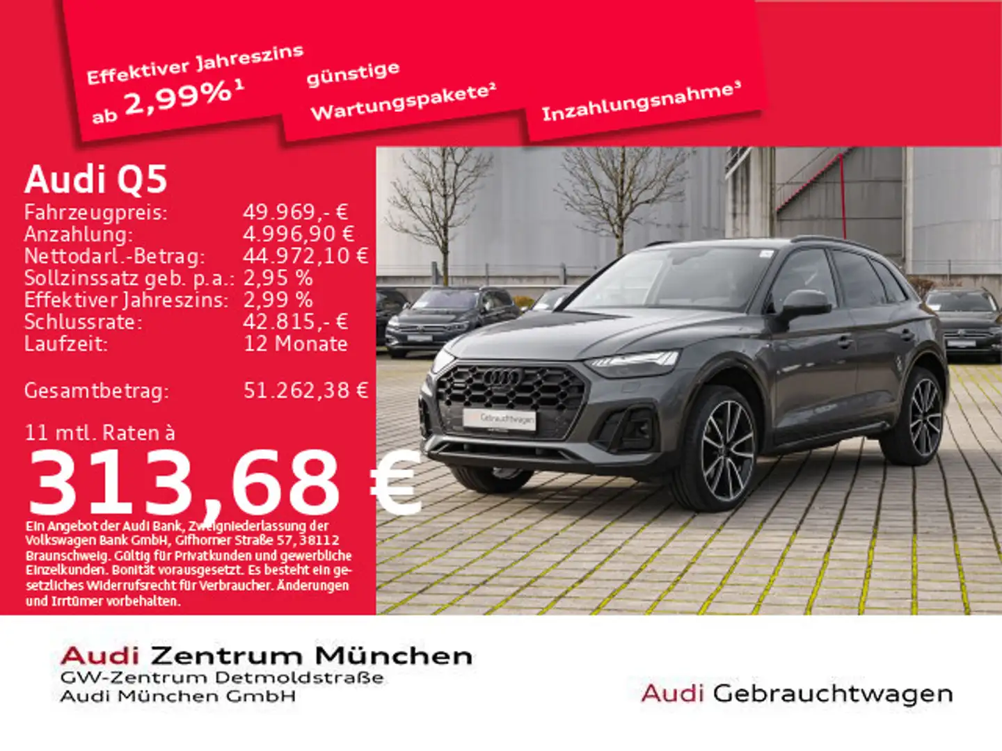 Audi Q5 40 TDI qu. S tronic S line competition UPE:75 Grau - 1