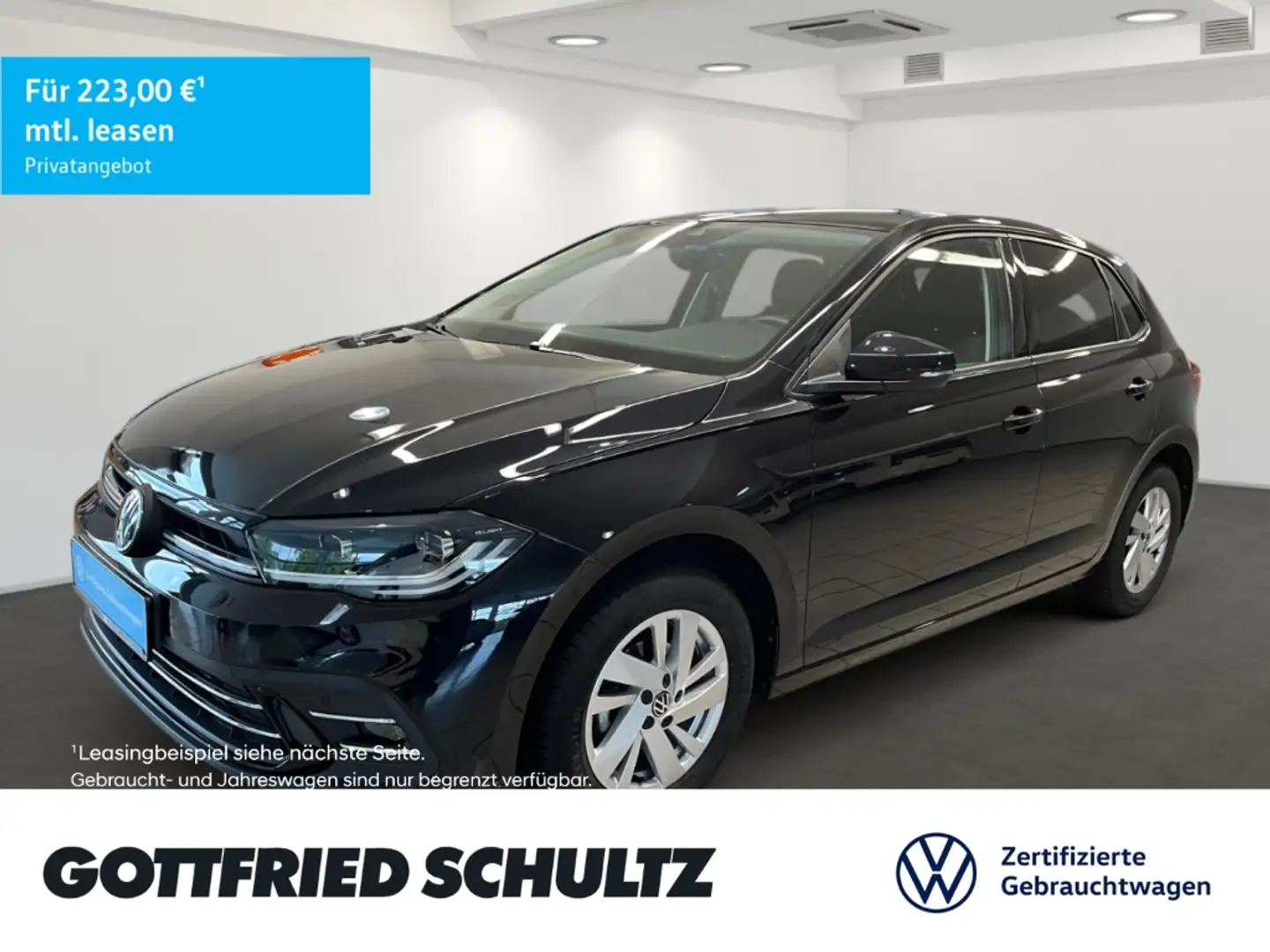 Volkswagen Polo 1.0 l TSI DSG Style ACC IQ.DRIVE Navi Leichtmetall Schwarz - 1