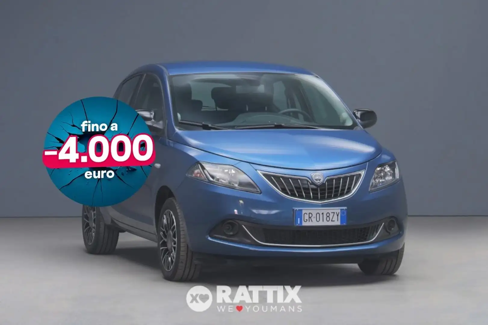 Lancia Ypsilon 1.0 Firefly Hybrid 70CV Platino Bleu - 1