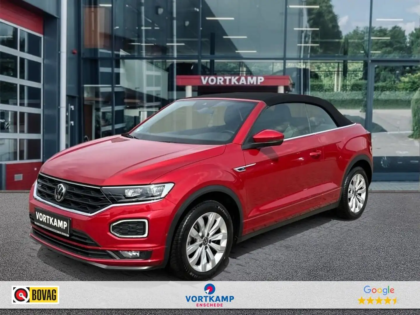 Volkswagen T-Roc 1.5 TSI DSG R-LINE CAMERA/NAVI/ACC/STOEL-STUURVERW Rood - 1