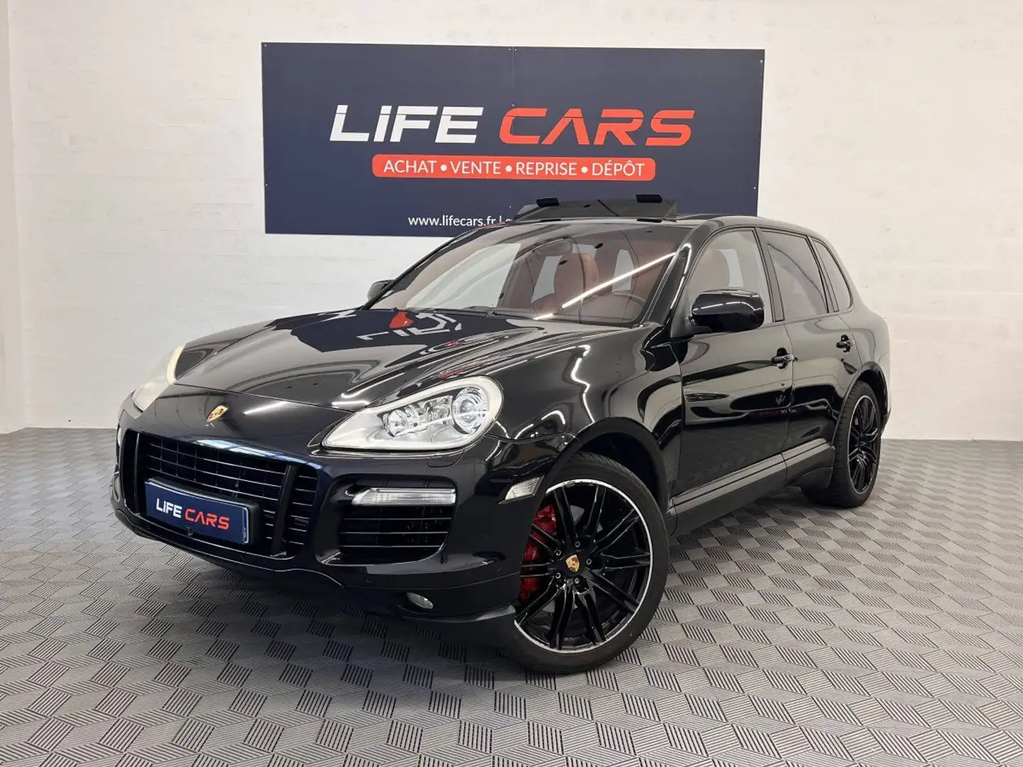 Porsche Cayenne 955 TURBO 500ch 2007 Entretien à jour- ORIGINE FRANCE Noir - 1