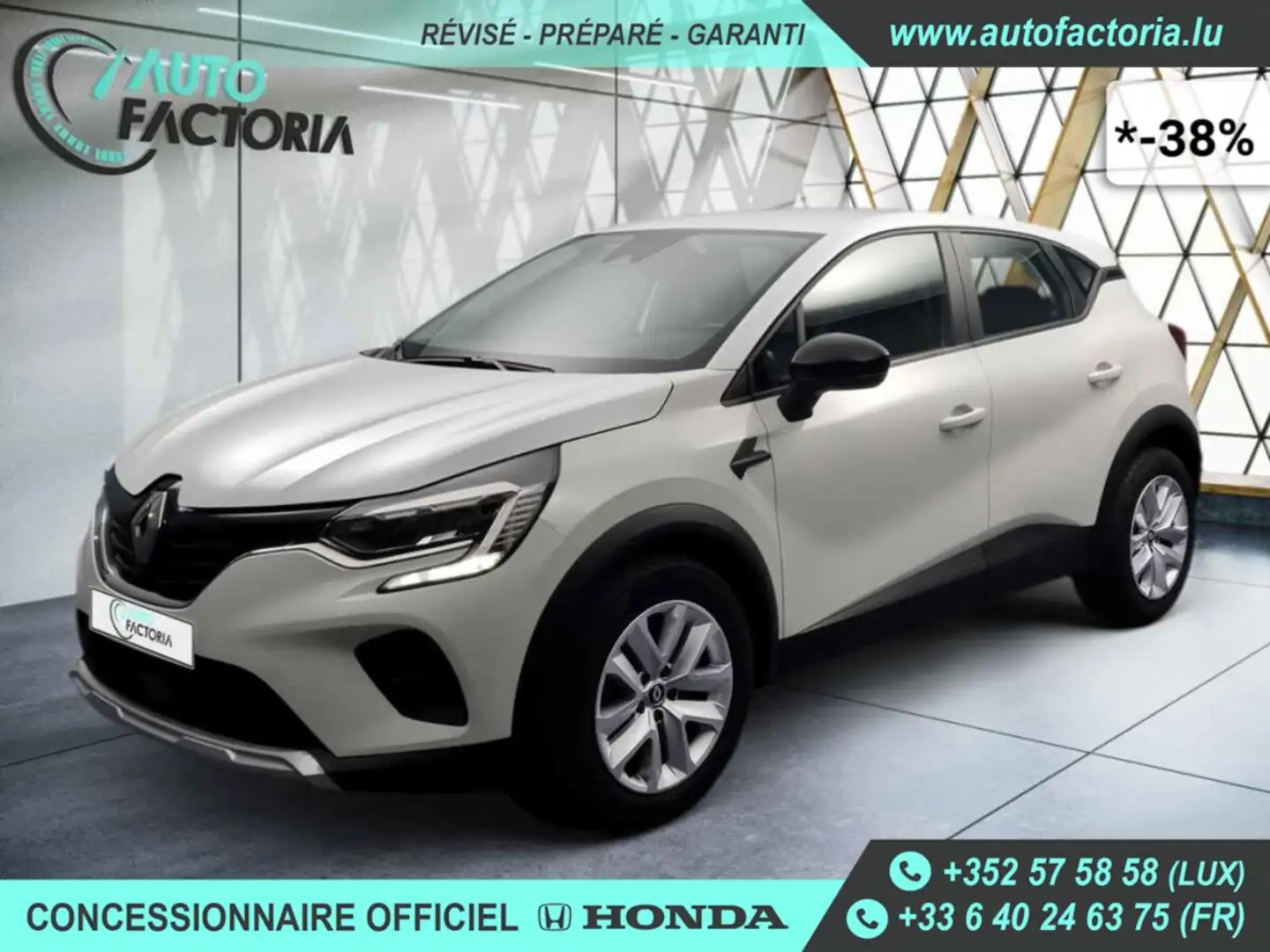 Renault Captur -38% 1.0 TCE 100cv+MIRRORLINK+LED+CLIM+Opts Beige - 1