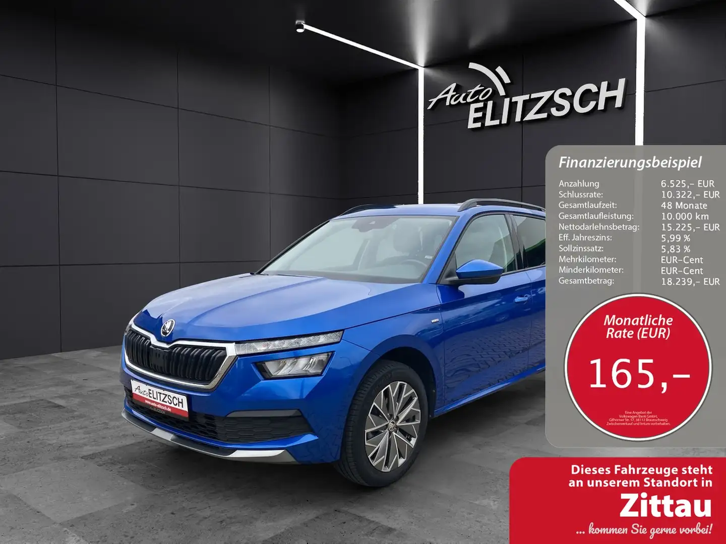 Skoda Kamiq TSI Clever LED AHK Navi GRA RFK SH Blau - 1