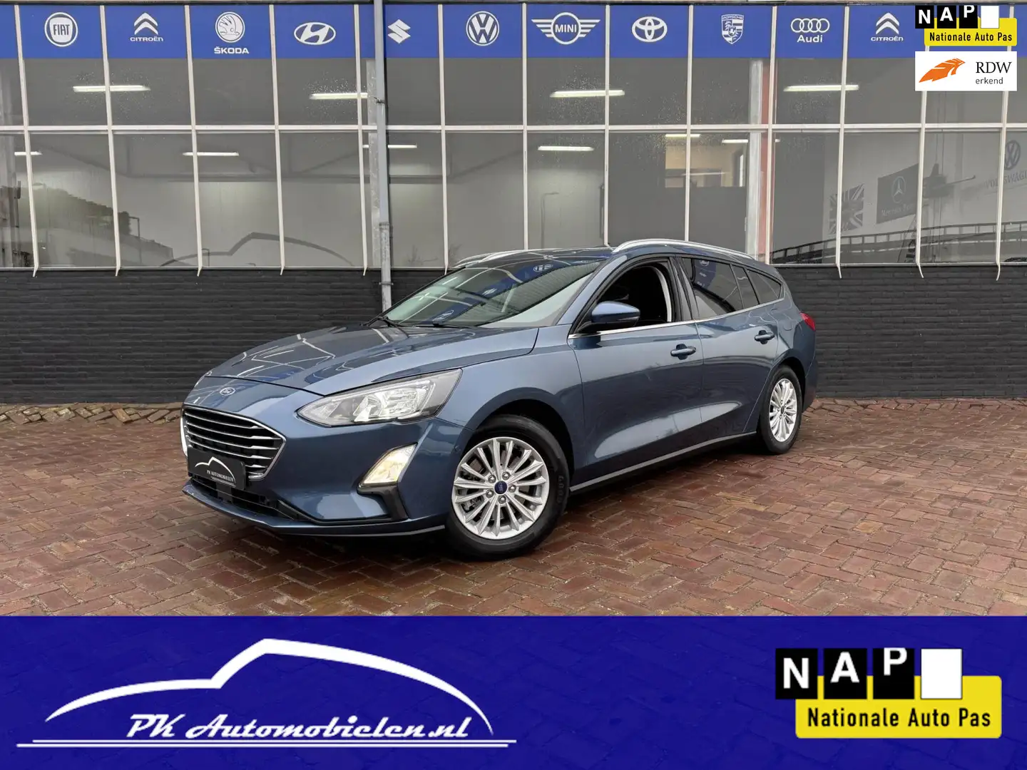 Ford Focus Wagon 1.0 EcoBoost Titanium X Business **CAMERA + Blauw - 1