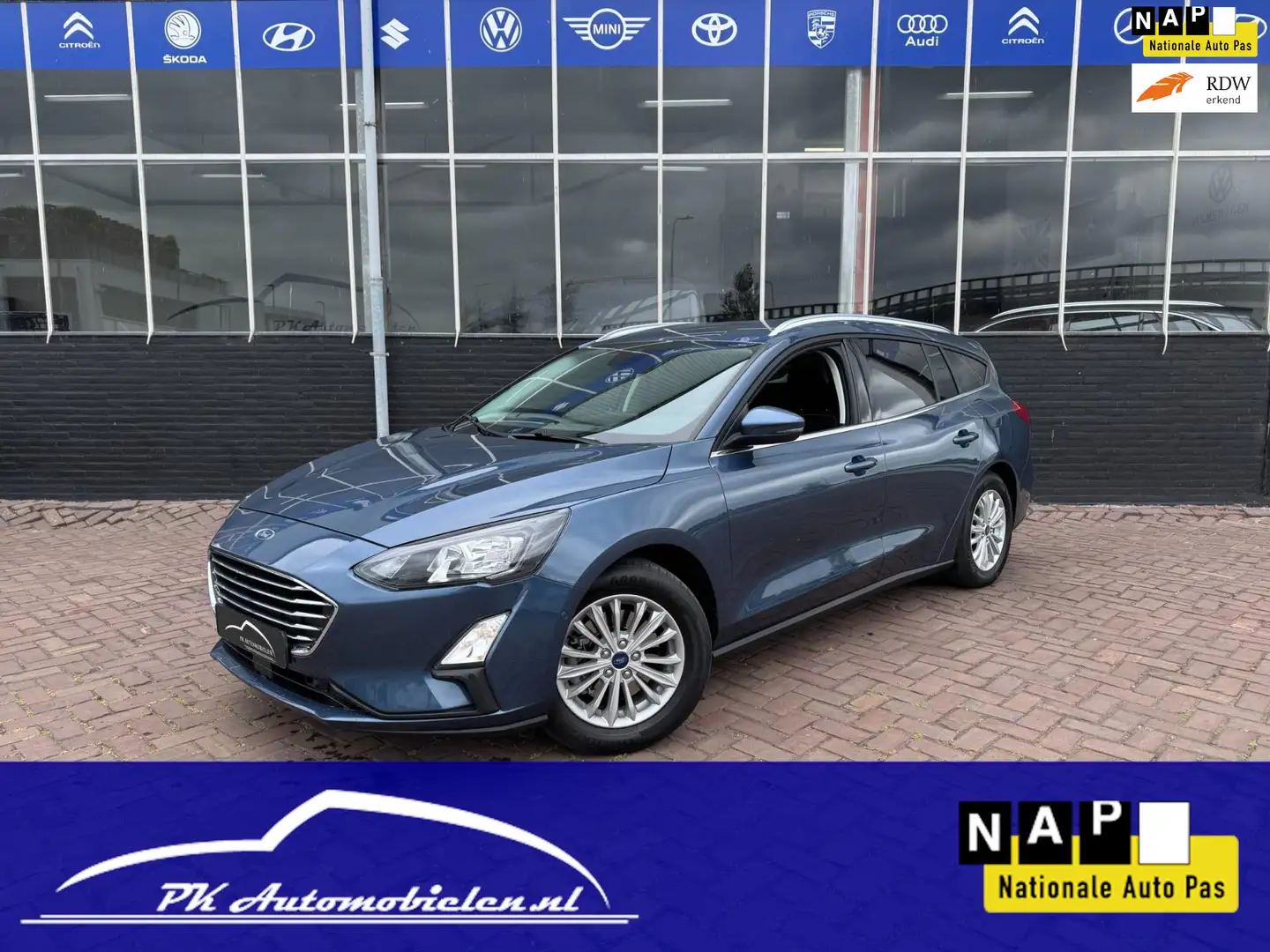 Ford Focus Wagon 1.0 EcoBoost Titanium X Business **CAMERA + Bleu - 1