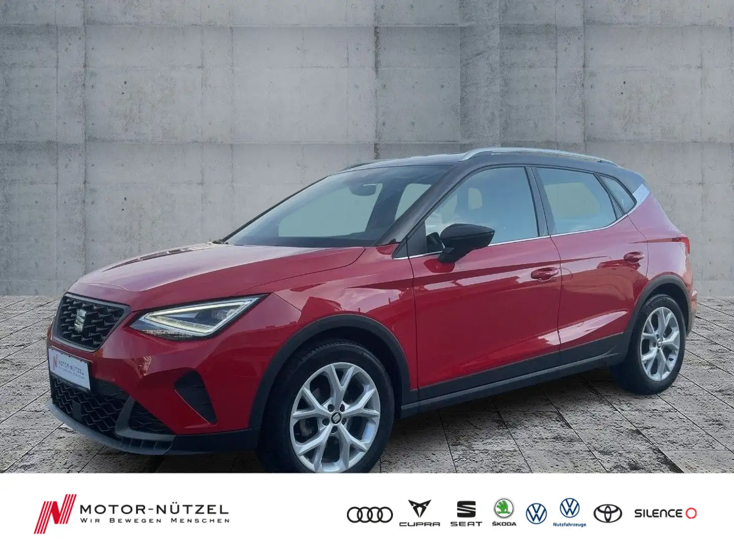SEAT Arona 1.0 TSI FR-LINE LED+NAV+APP+DAB+GRA+PDC+VC Rot - 1