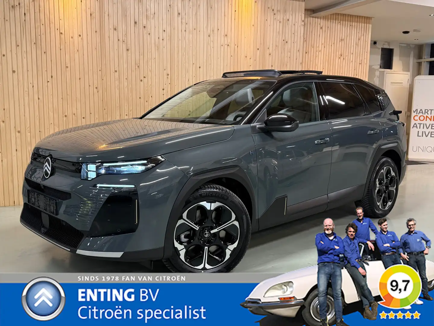 Citroen C5 Aircross 1.6 Plug-In Hybrid 195 MAX SCHUIFDAK HYPE GREY WIN Grün - 1