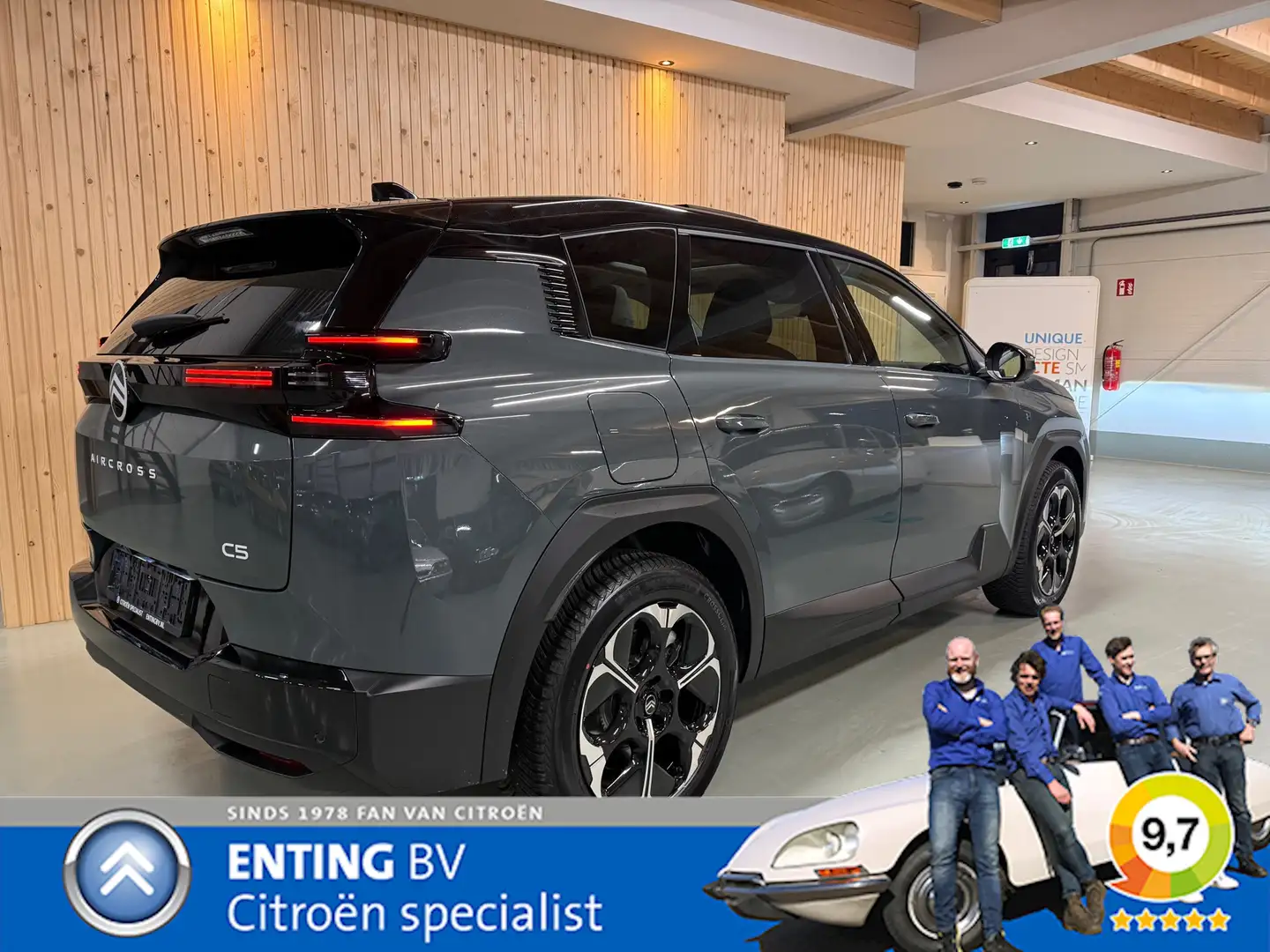 Citroen C5 Aircross 1.6 Plug-In Hybrid 195 MAX SCHUIFDAK HYPE GREY WIN Grün - 2