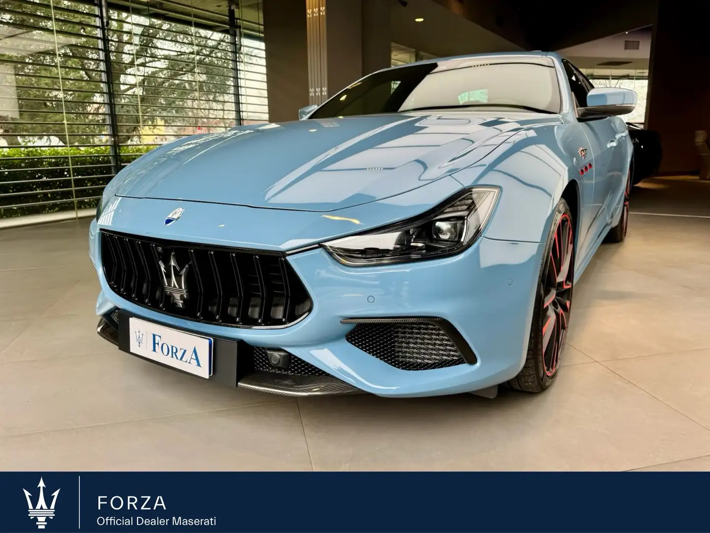 Maserati Ghibli 3.8 V8 Trofeo 580cv , Blu Denim , Tetto apribile Modrá - 1